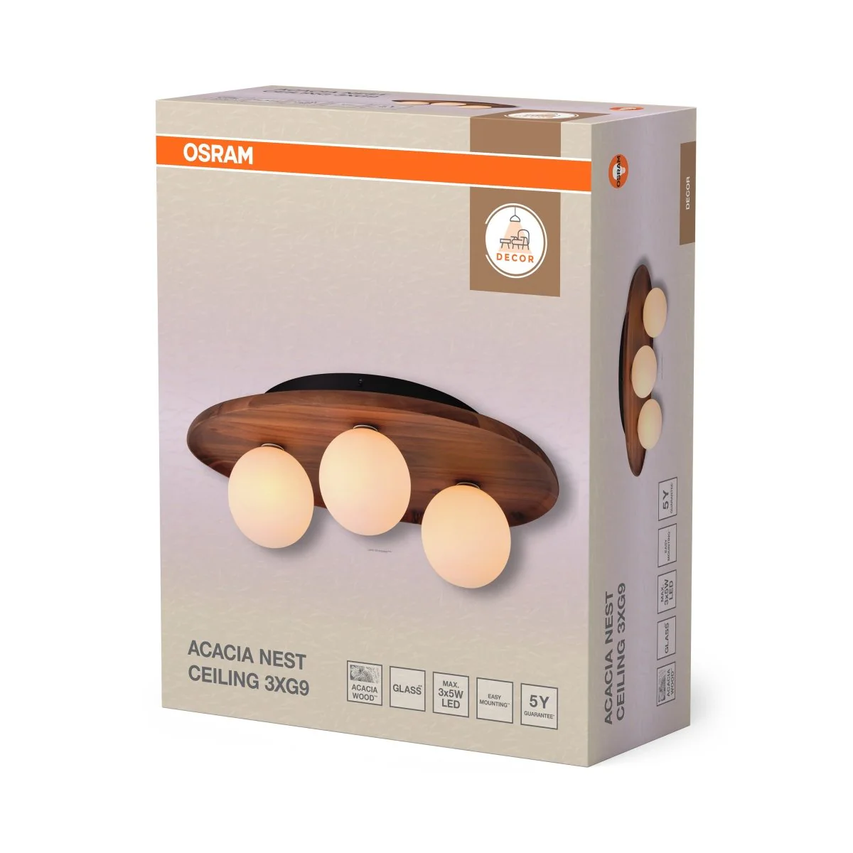 OSRAM Decor Acacia Nest Plafon 1xG9 brązowy - Image 2