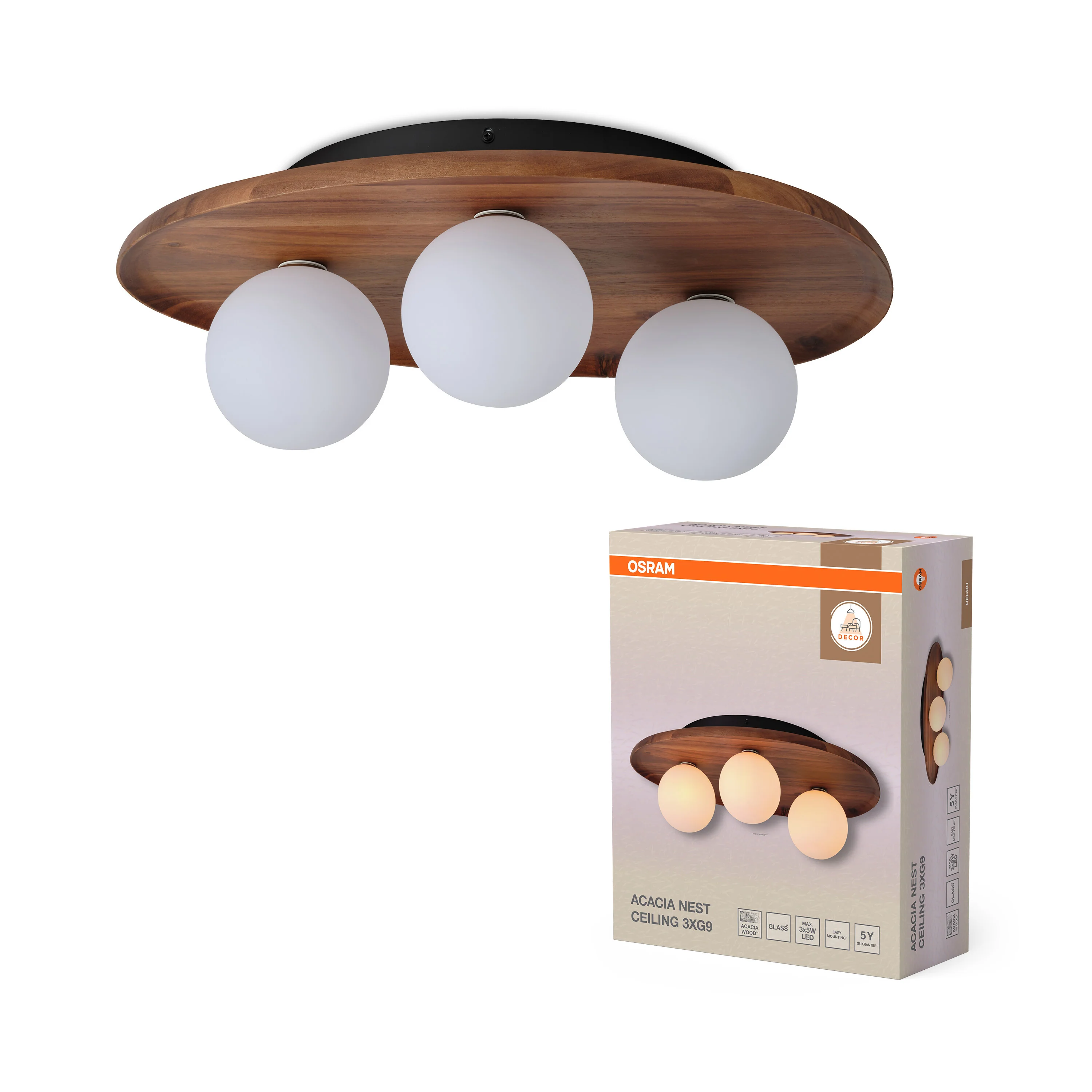 OSRAM Decor Acacia Nest Plafon 1xG9 brązowy - Image 5