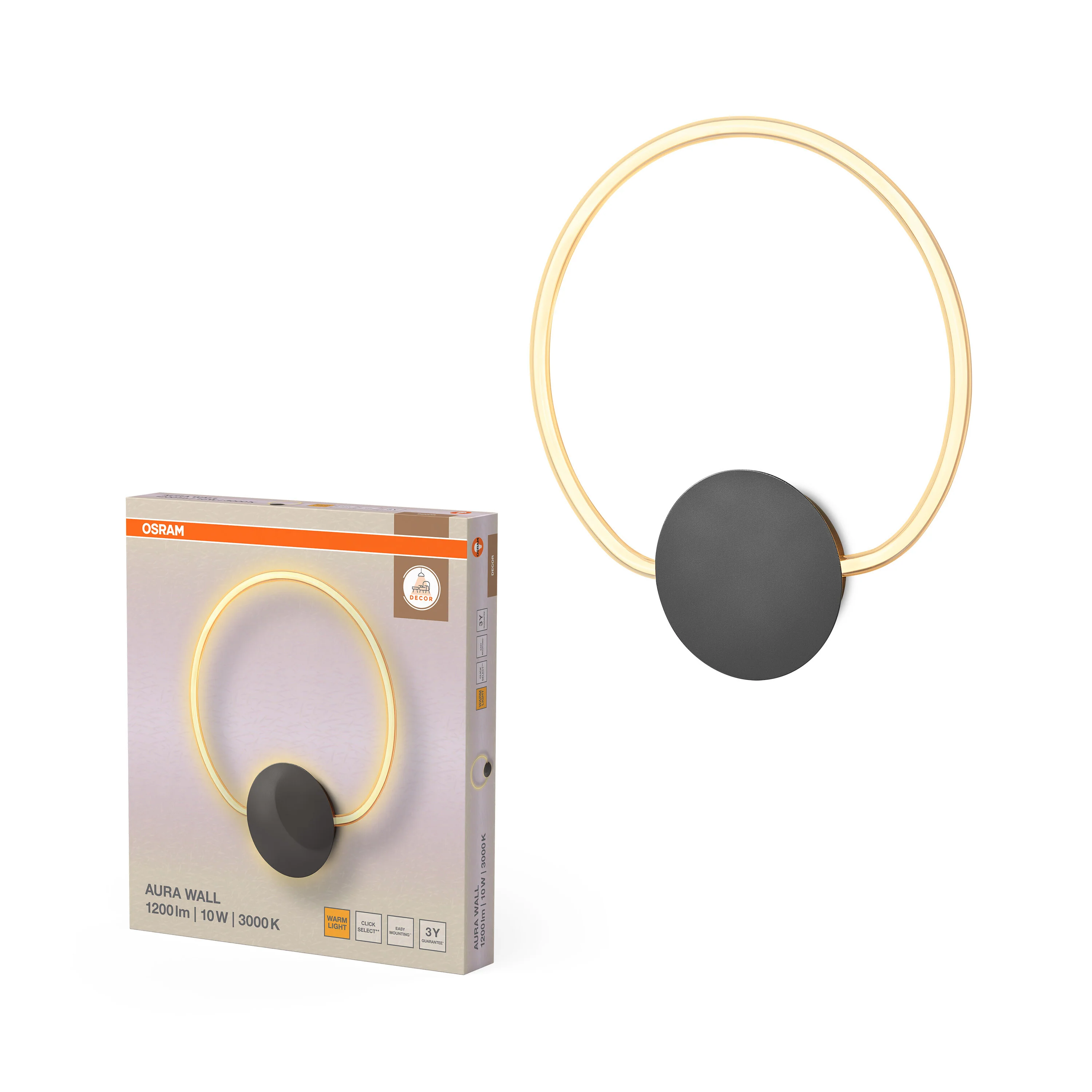 OSRAM Decor Aura Kinkiet 10W 830 Click Select - Image 5