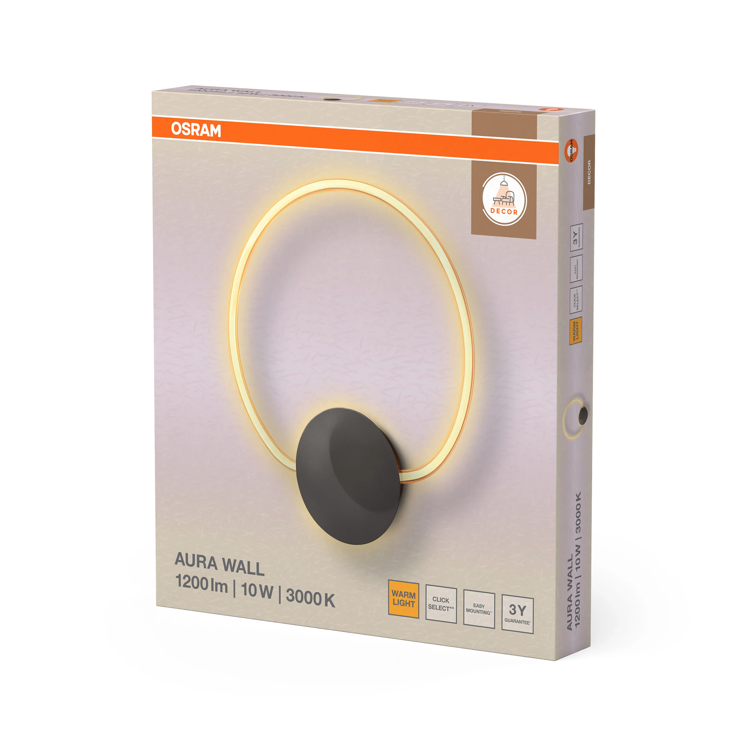 OSRAM Decor Aura Kinkiet 10W 830 Click Select - Image 6