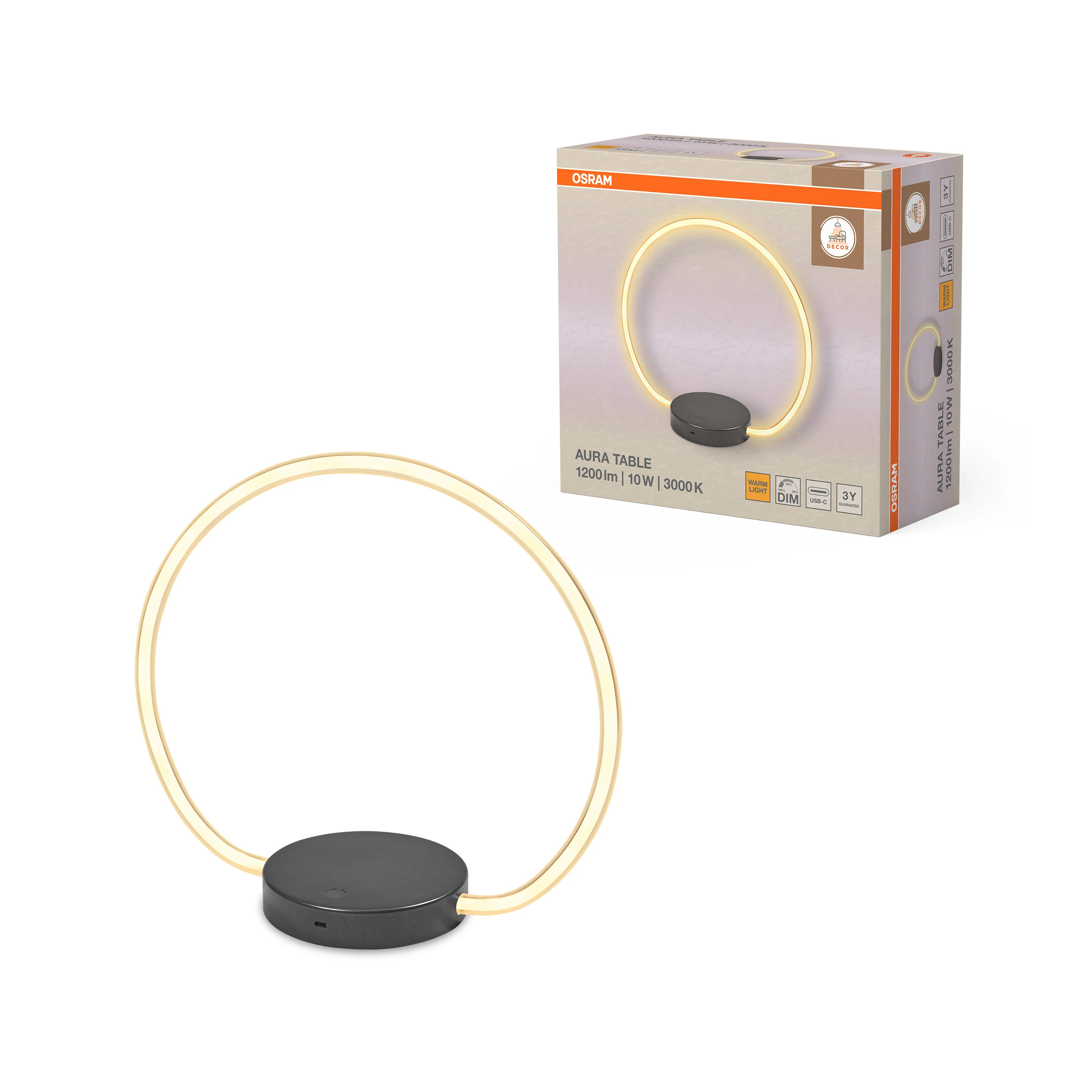 OSRAM Decor Aura Lampa stołowa 10W 830 Touch DIM - Image 5