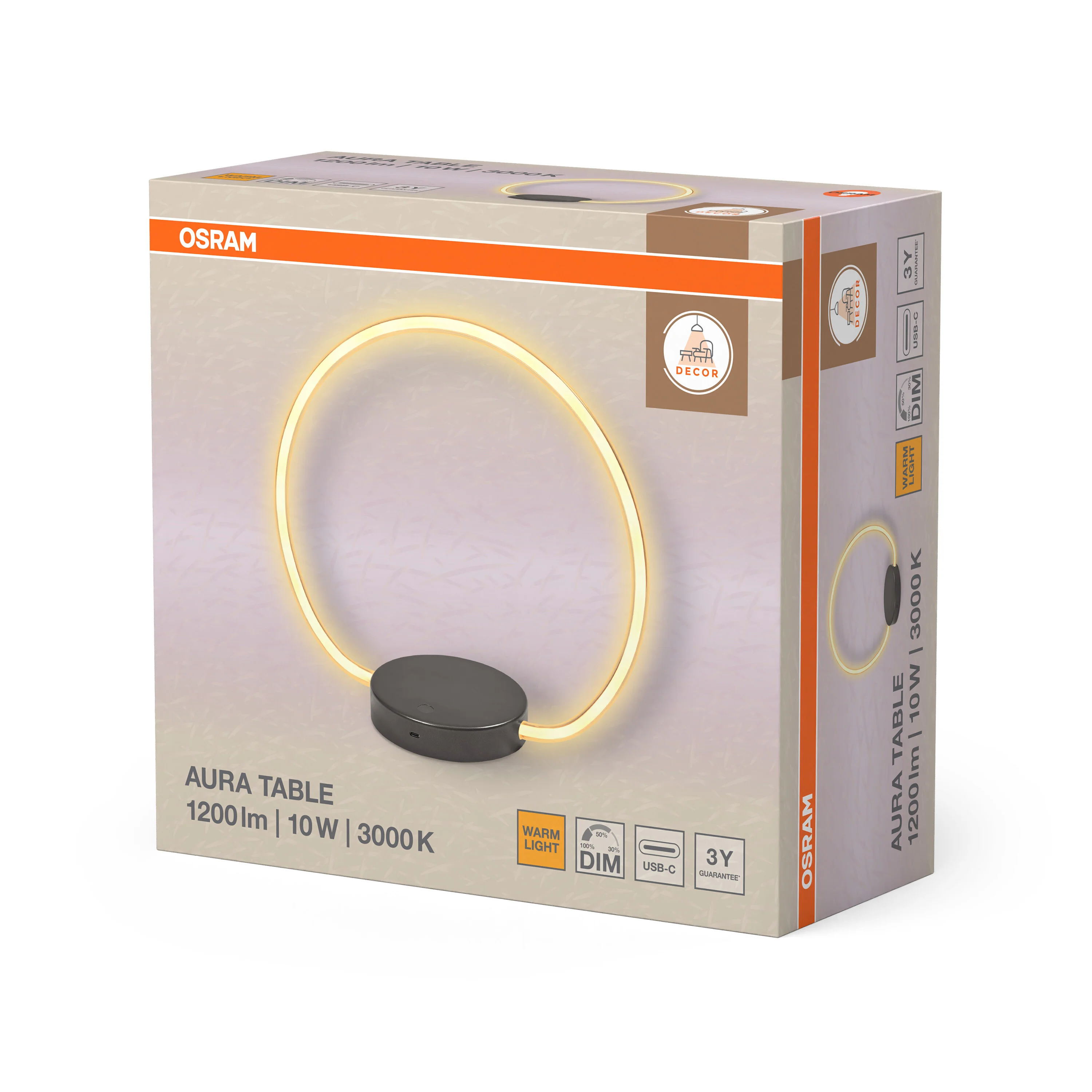 OSRAM Decor Aura Lampa stołowa 10W 830 Touch DIM - Image 6