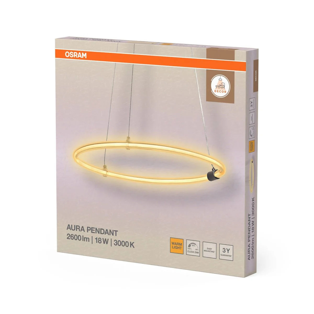 OSRAM Decor Aura Wisząca 18 W 830 Click DIM - Image 2