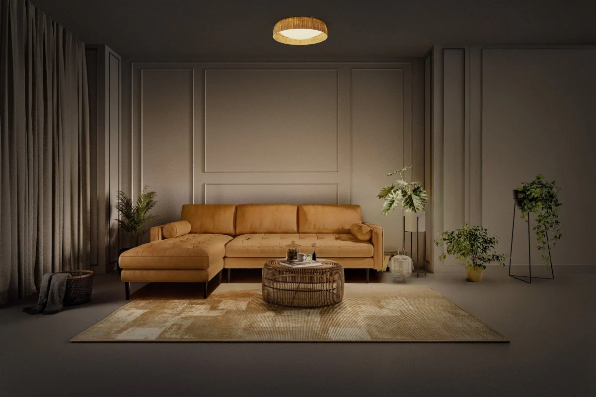 OSRAM Decor Bamboo Paper plafon 500 28W 830 brązowy - Image 5