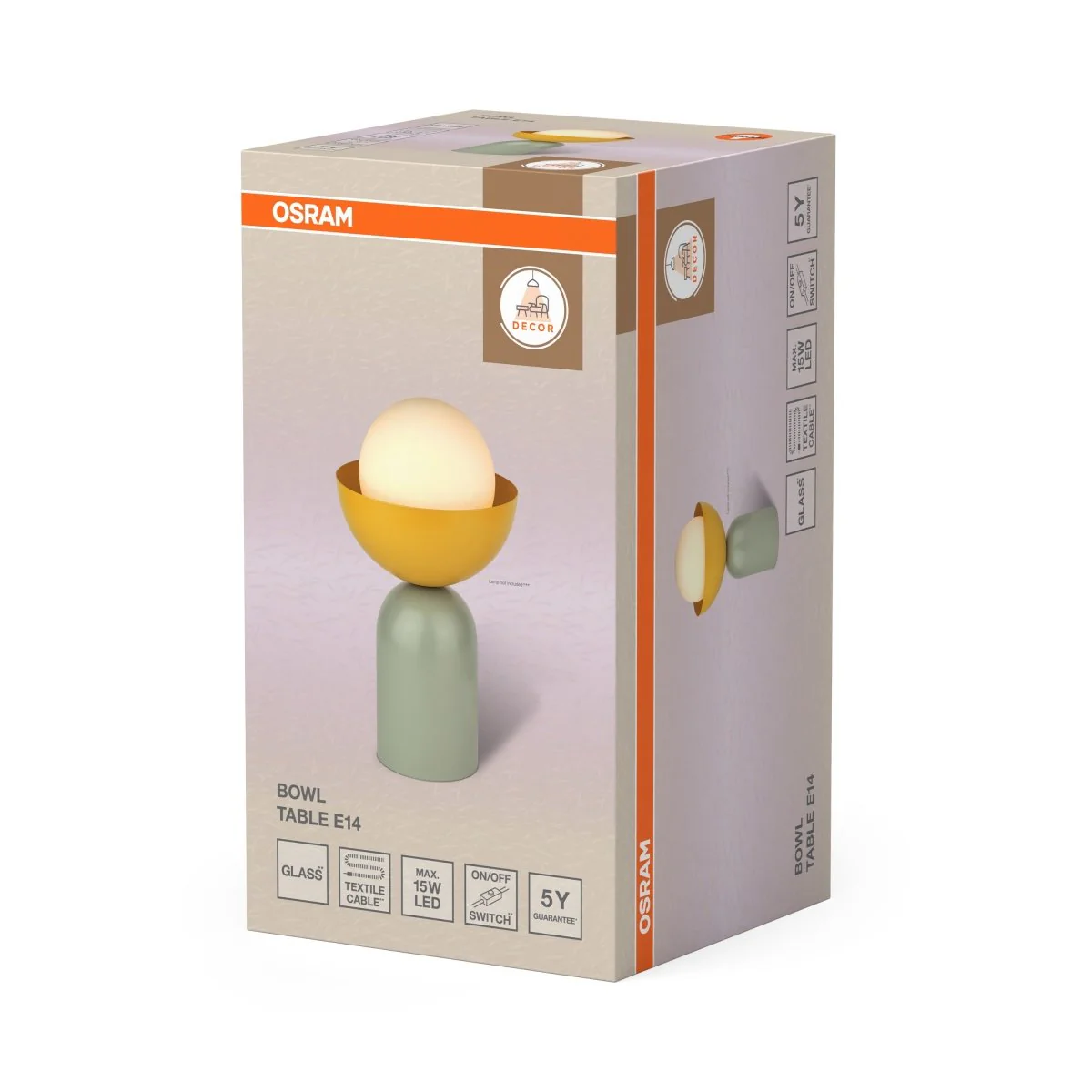 OSRAM Decor Bowl Lampa stołowa E14 zielona - Image 2