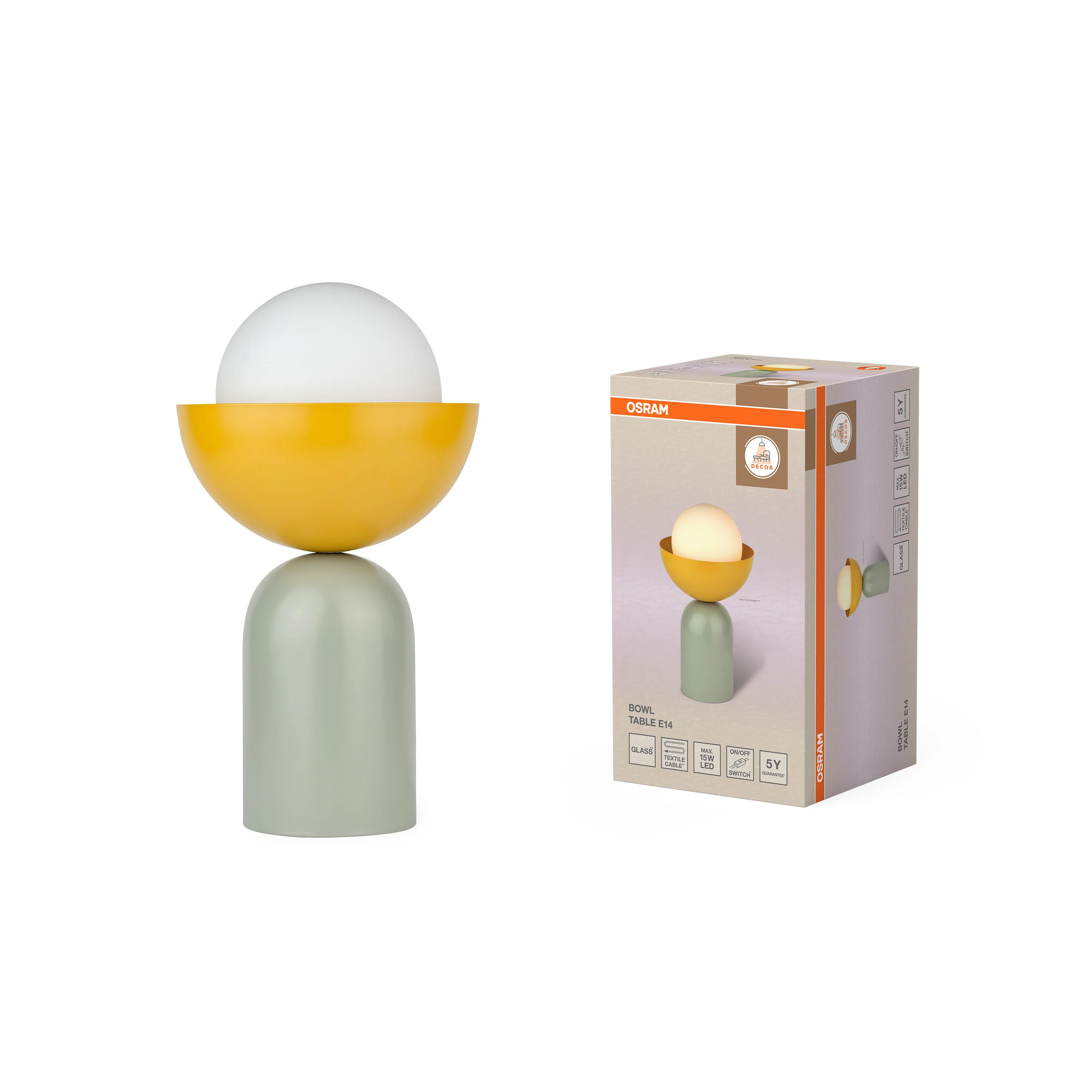OSRAM Decor Bowl Lampa stołowa E14 zielona - Image 5