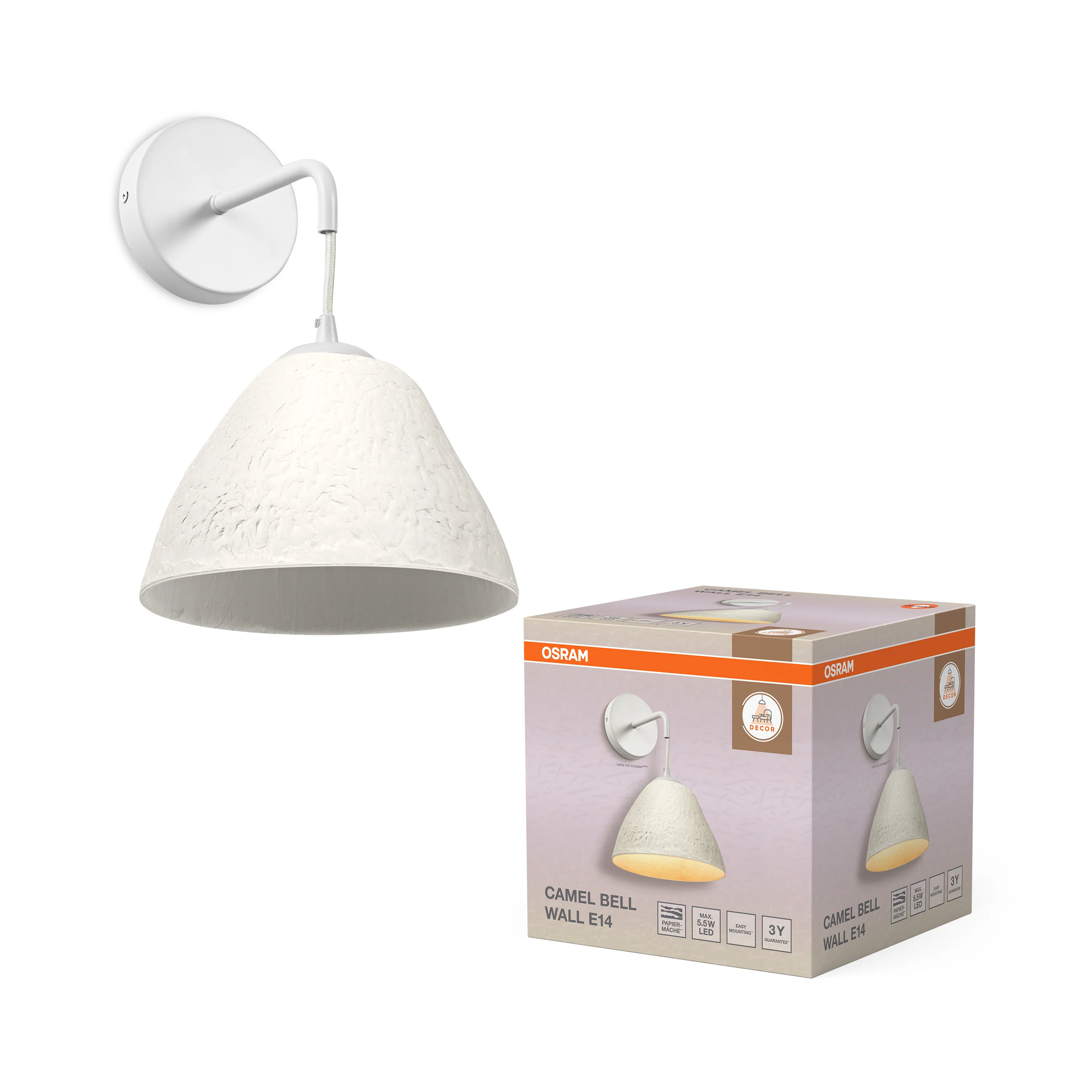 OSRAM Decor Camel Bell Kinkiet E14 biały - Image 5