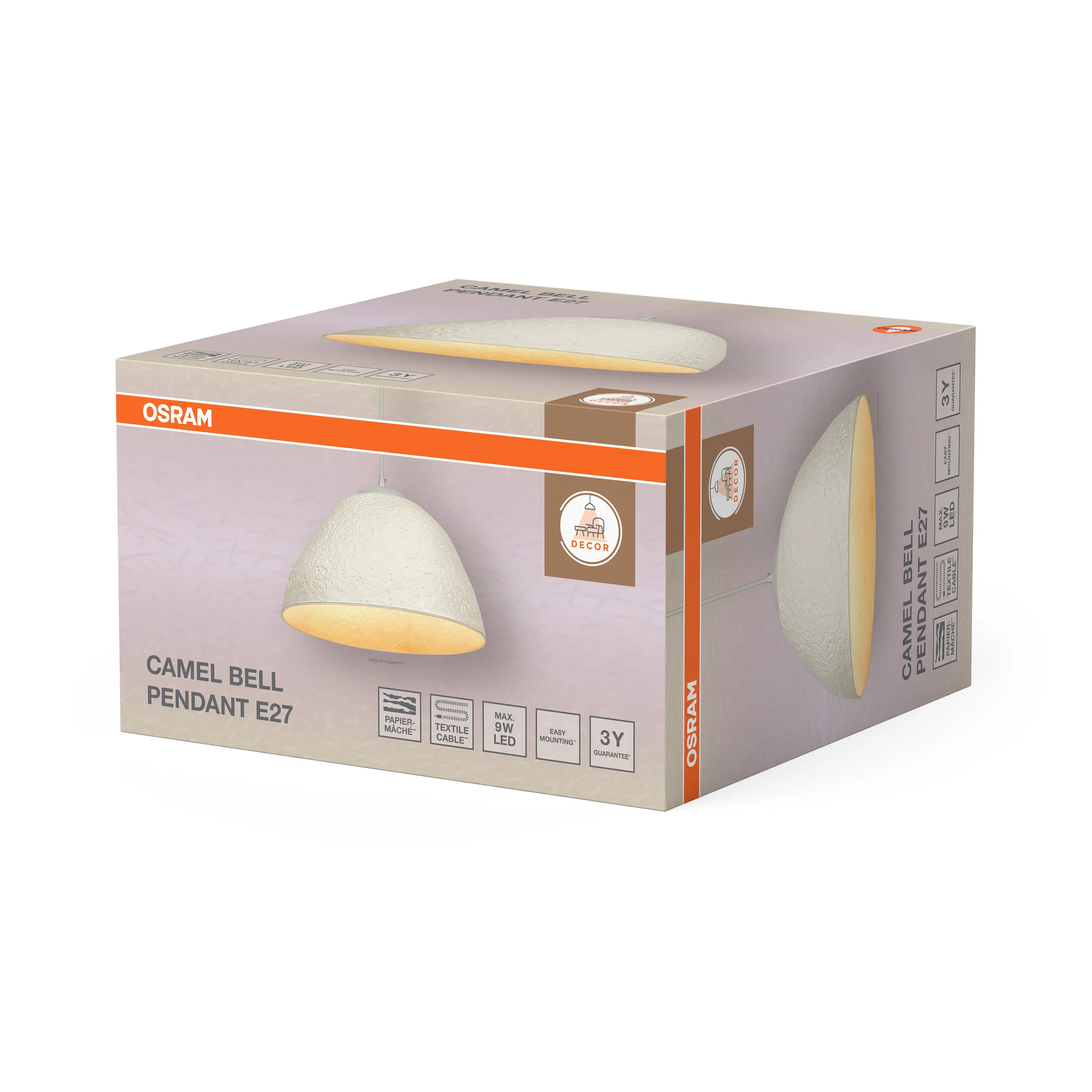 OSRAM Decor Camel Bell Wisząca E27 biały - Image 6