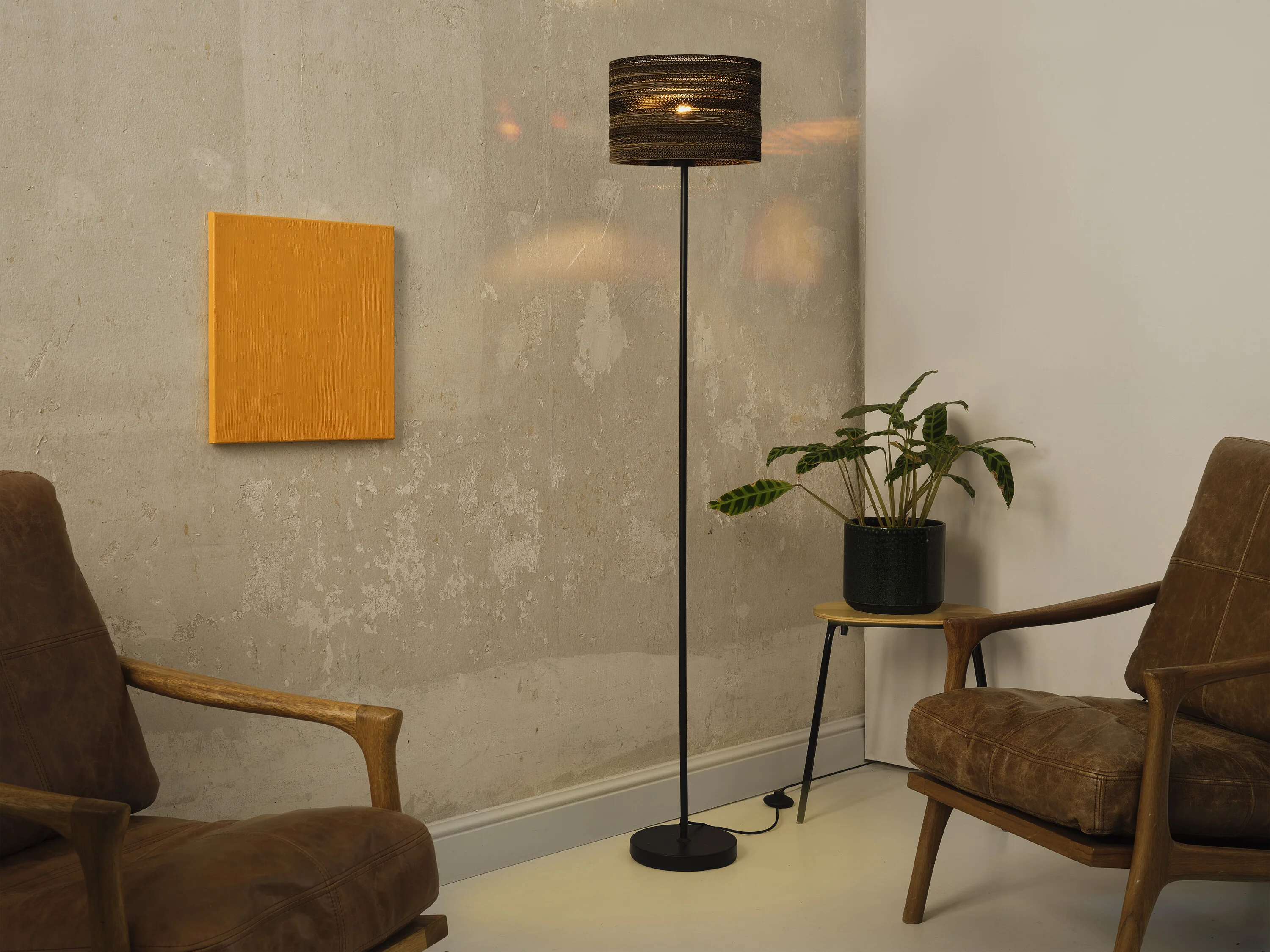 OSRAM Decor Cardboard  Cylinder Lampa stojąca E27 brązowa - Image 8