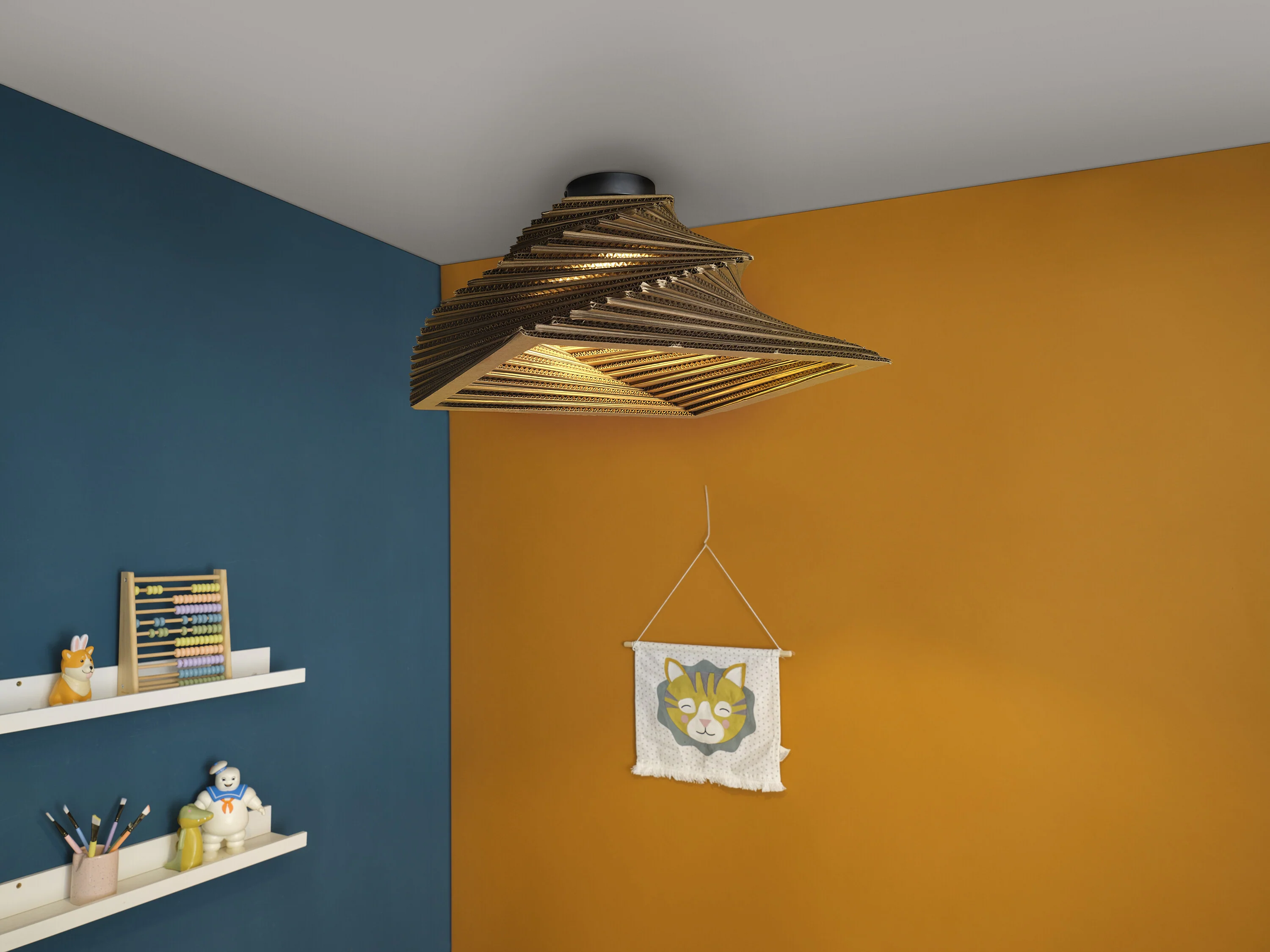 OSRAM Decor Cardboard Square Plafon obrotowy E27 brązowy - Image 8