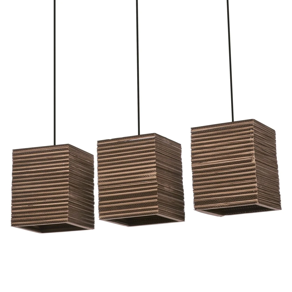 OSRAM Decor Cardboard Square Wisząca 3x E27 brązowy - Image 2