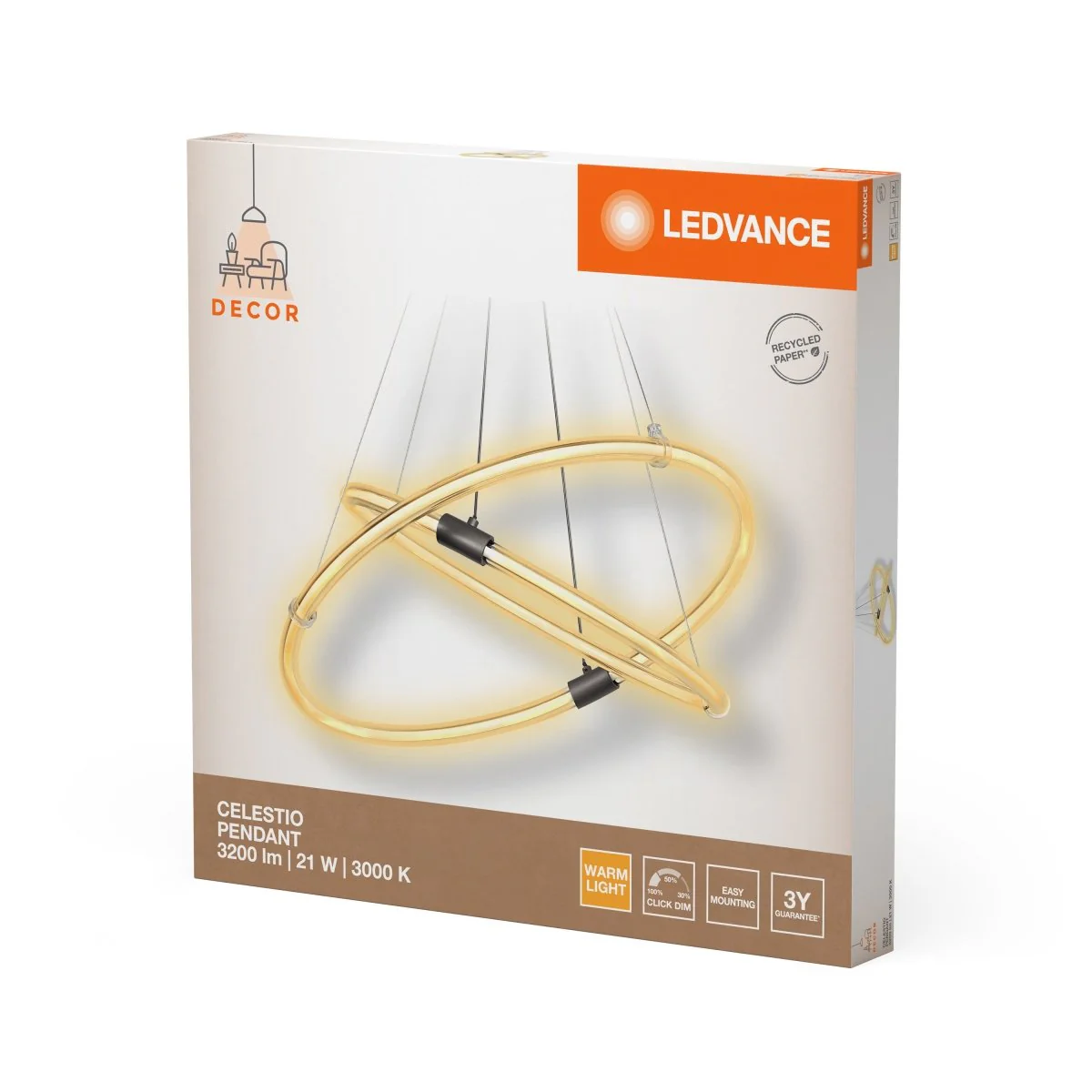 OSRAM Decor Celestio Wisząca 21W 830 Click DIM - Image 2