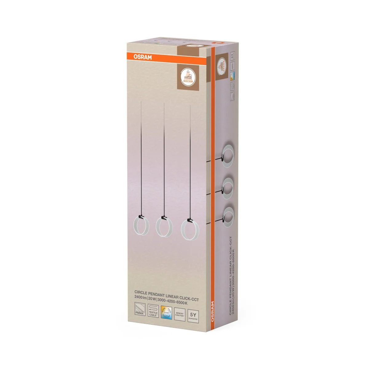 OSRAM Decor Circle Wisząca LN 20W Click CCT czarny - Image 2