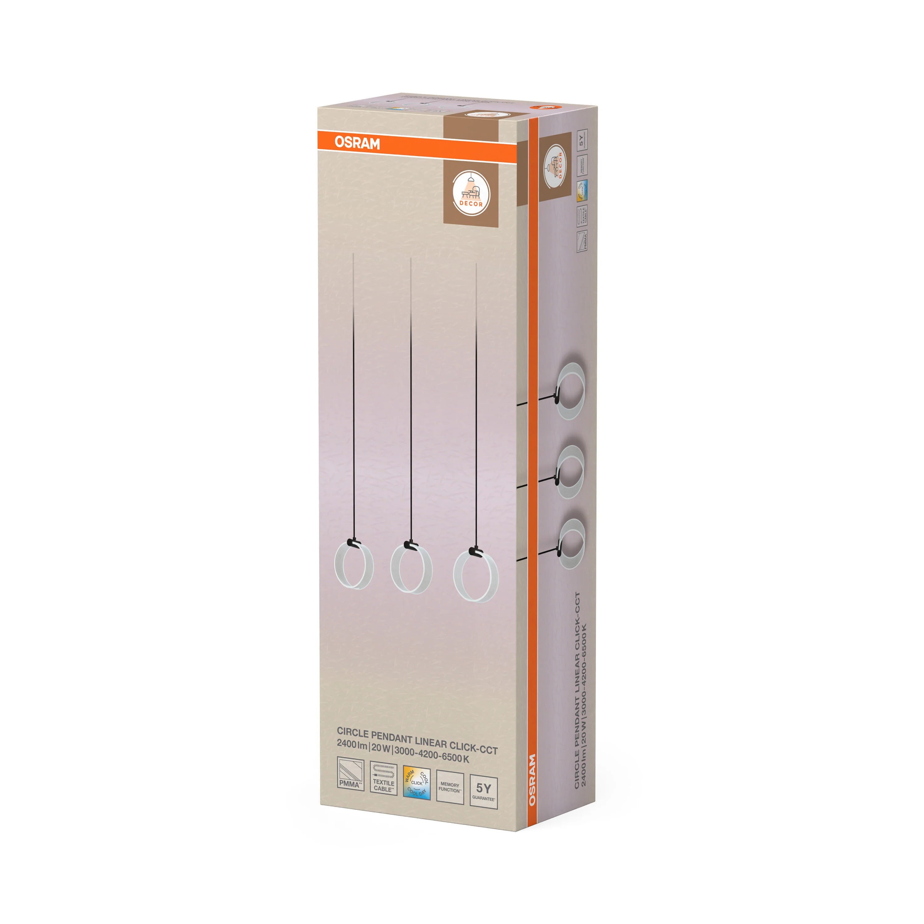 OSRAM Decor Circle Wisząca LN 20W Click CCT czarny - Image 6