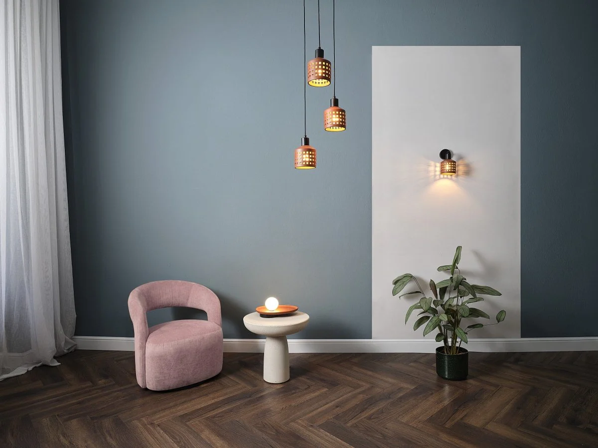 OSRAM Decor Clay Windows Lampa wisząca PL 3xE27 brązowy - Image 4
