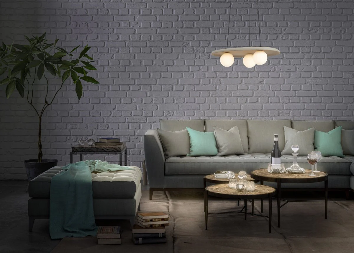 OSRAM Decor Concrete Nest Lampa wisząca 3xG9 szara - Image 5