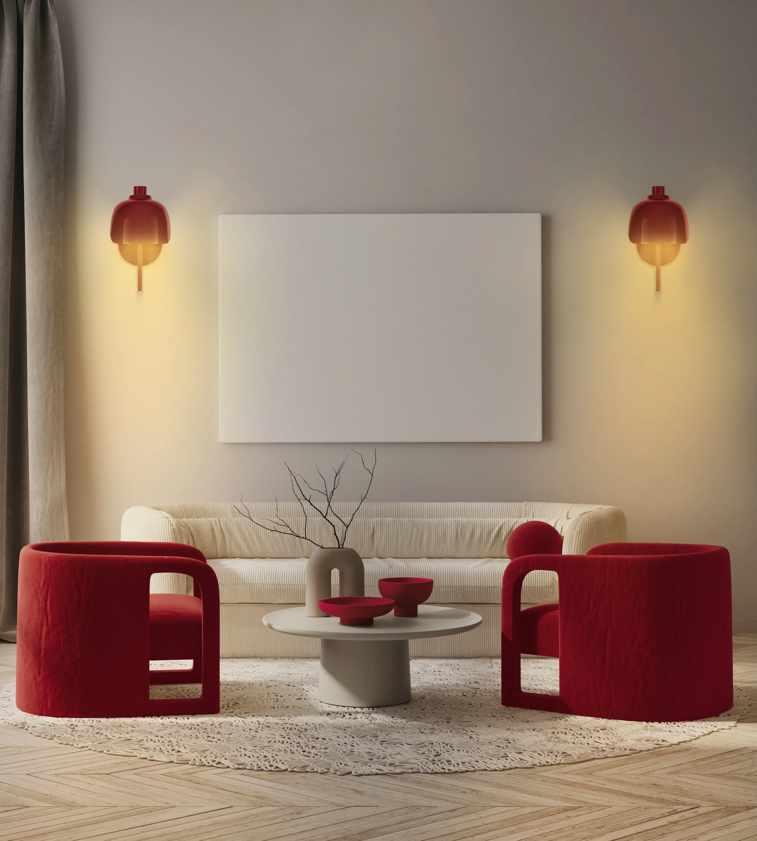 OSRAM Decor Corolle Kinkiet G9 czerwony - Image 8