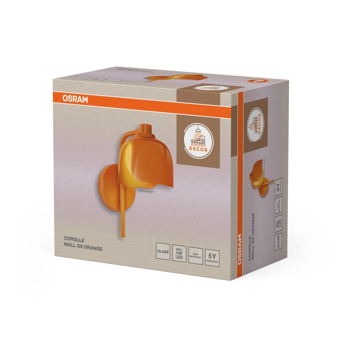 OSRAM Decor Corolle Kinkiet G9 pomarańczowy - Image 2