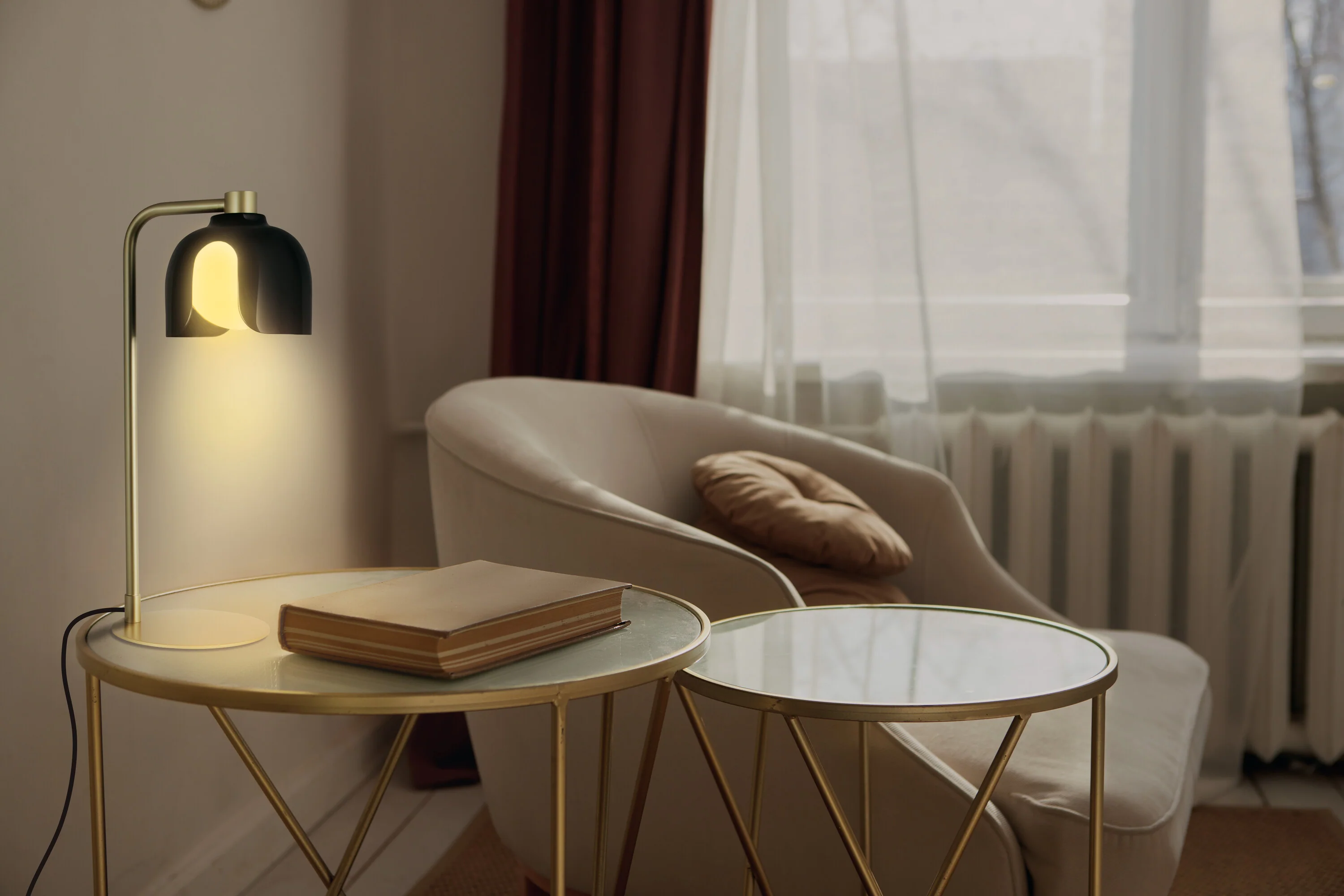 OSRAM Decor Corolle Lampa stołowa G9 czarna - Image 8