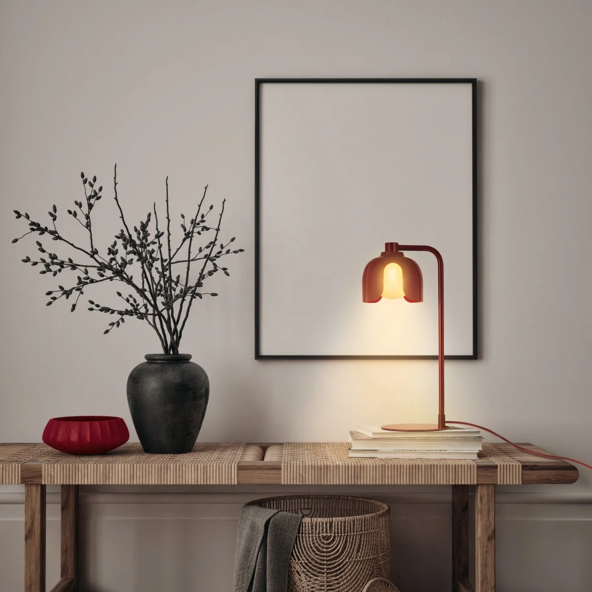 OSRAM Decor Corolle Lampa stołowa G9 czerwona - Image 4