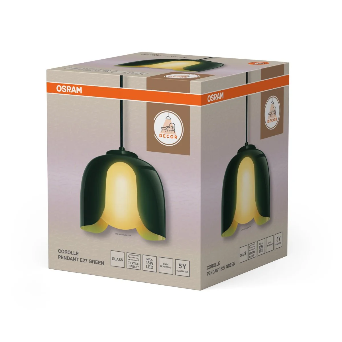 OSRAM Decor Corolle Wisząca E27 zielony - Image 2