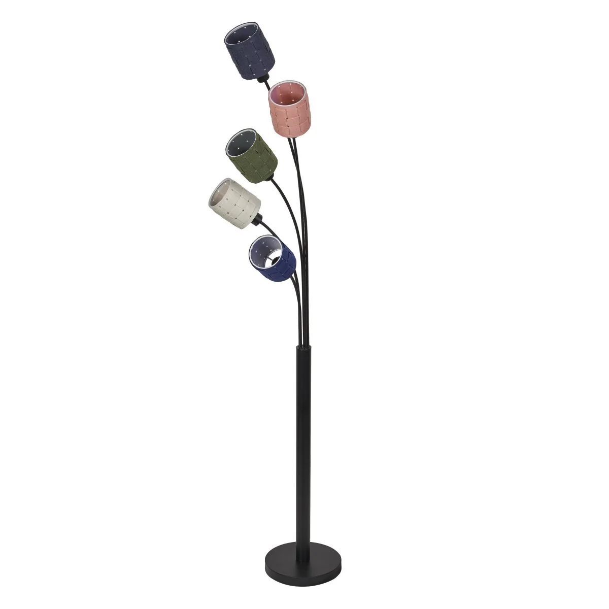 OSRAM Decor Felt Weaving Cans Lampa stojąca 5xE14 multikolor - Image 3