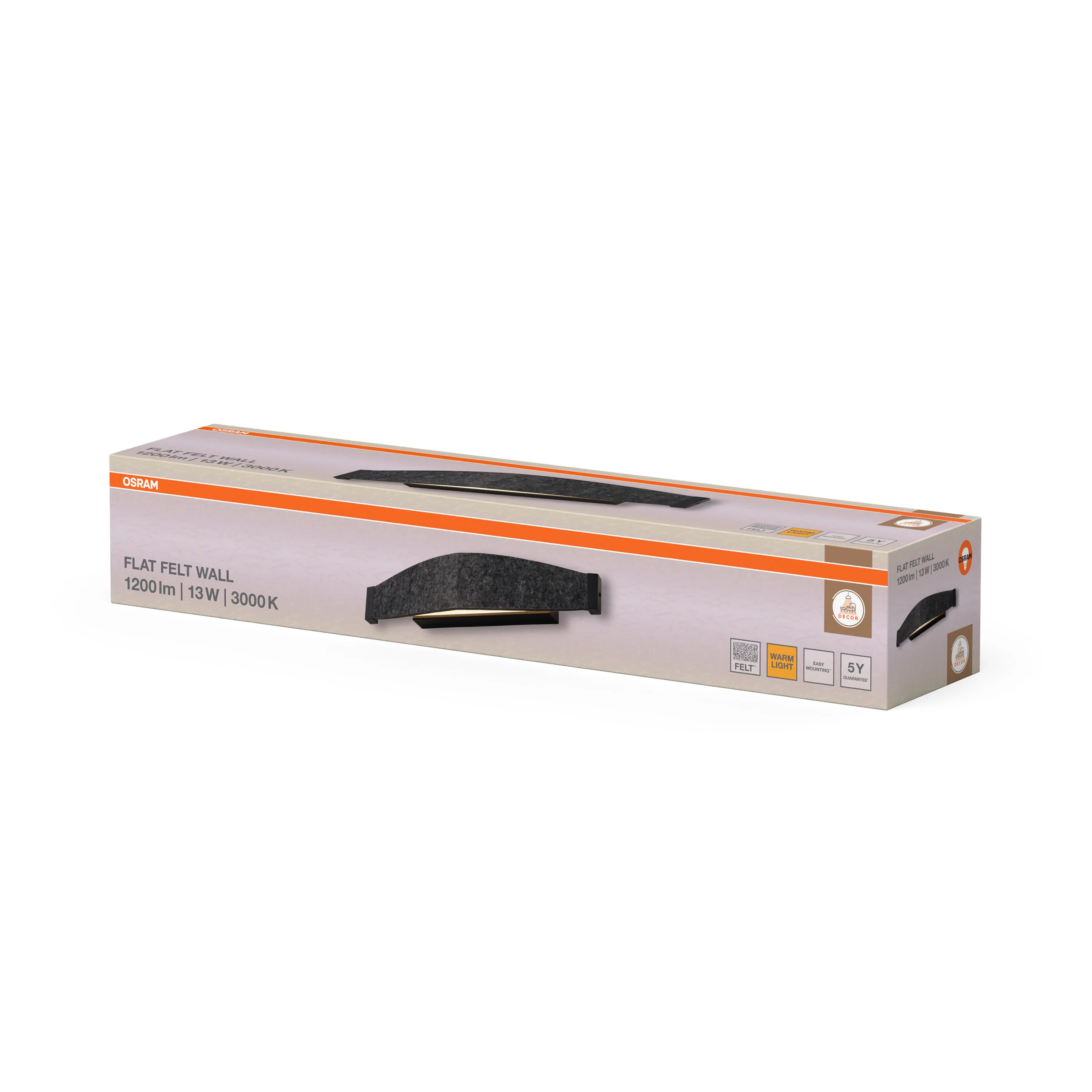 OSRAM Decor Flat Felt Kinkiet 13W 830 ciemnoszary - Image 6