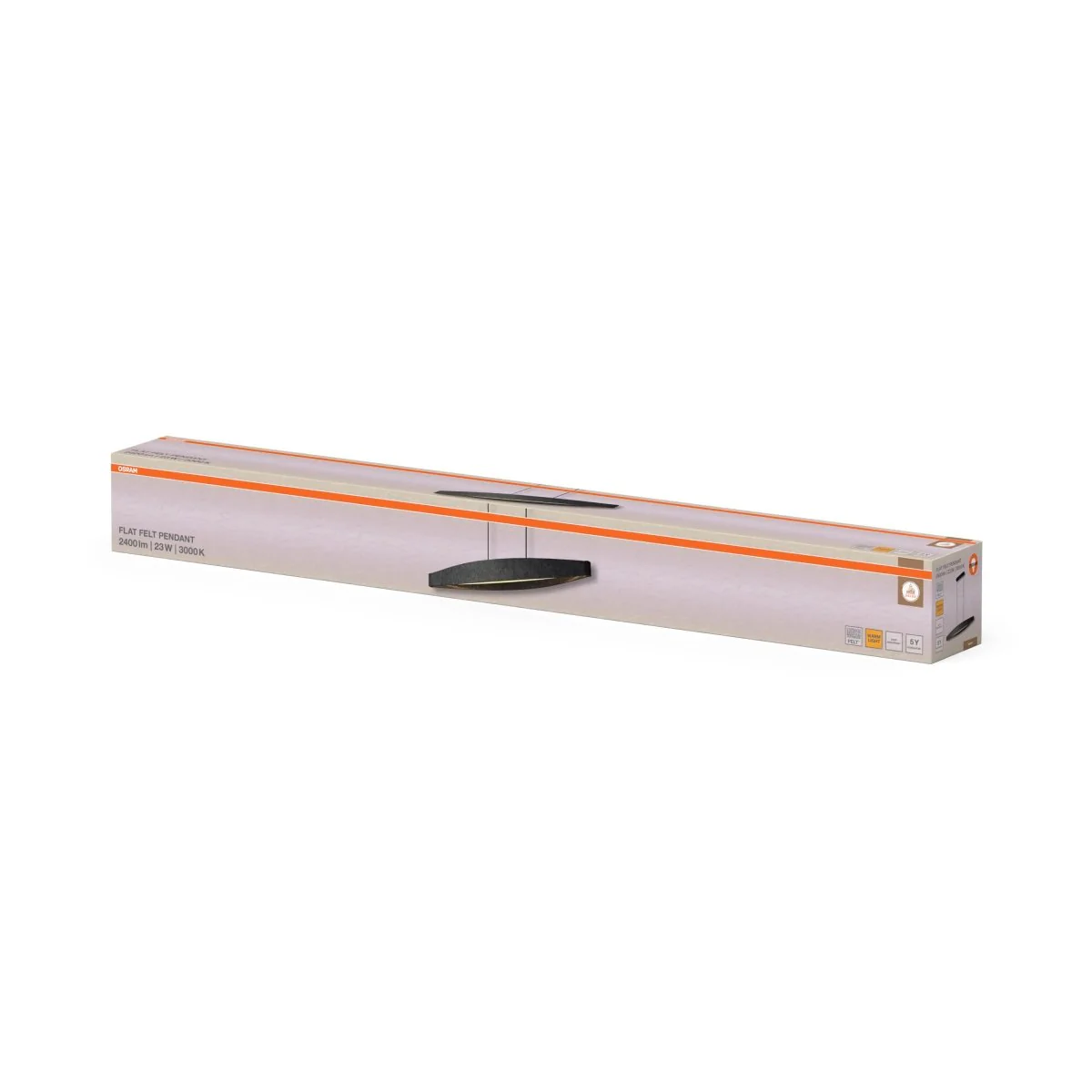 OSRAM Decor Flat Felt Wisząca 23W 830 ciemnoszary - Image 2