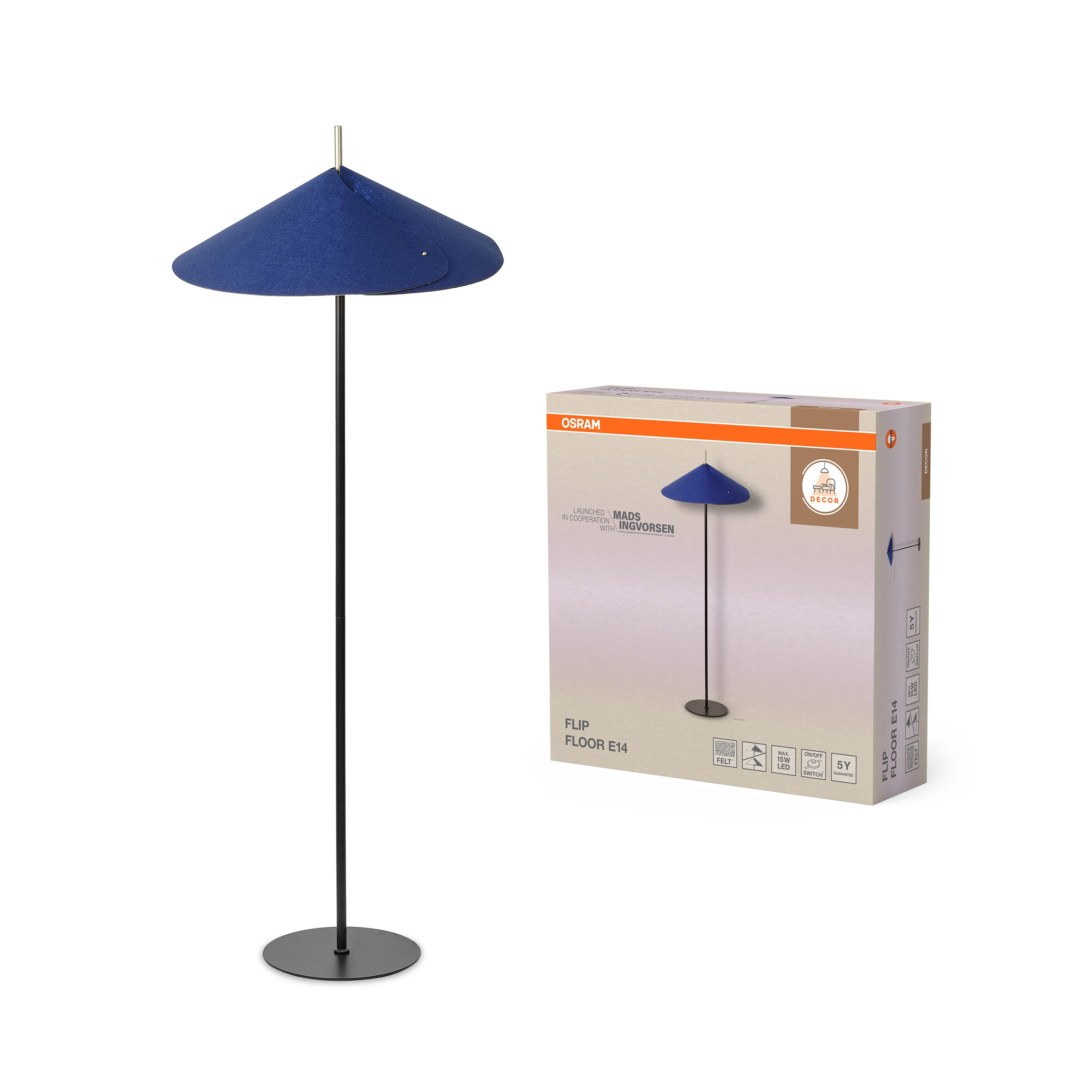 OSRAM Decor Flip Lampa stojąca E14 niebieska - Image 5