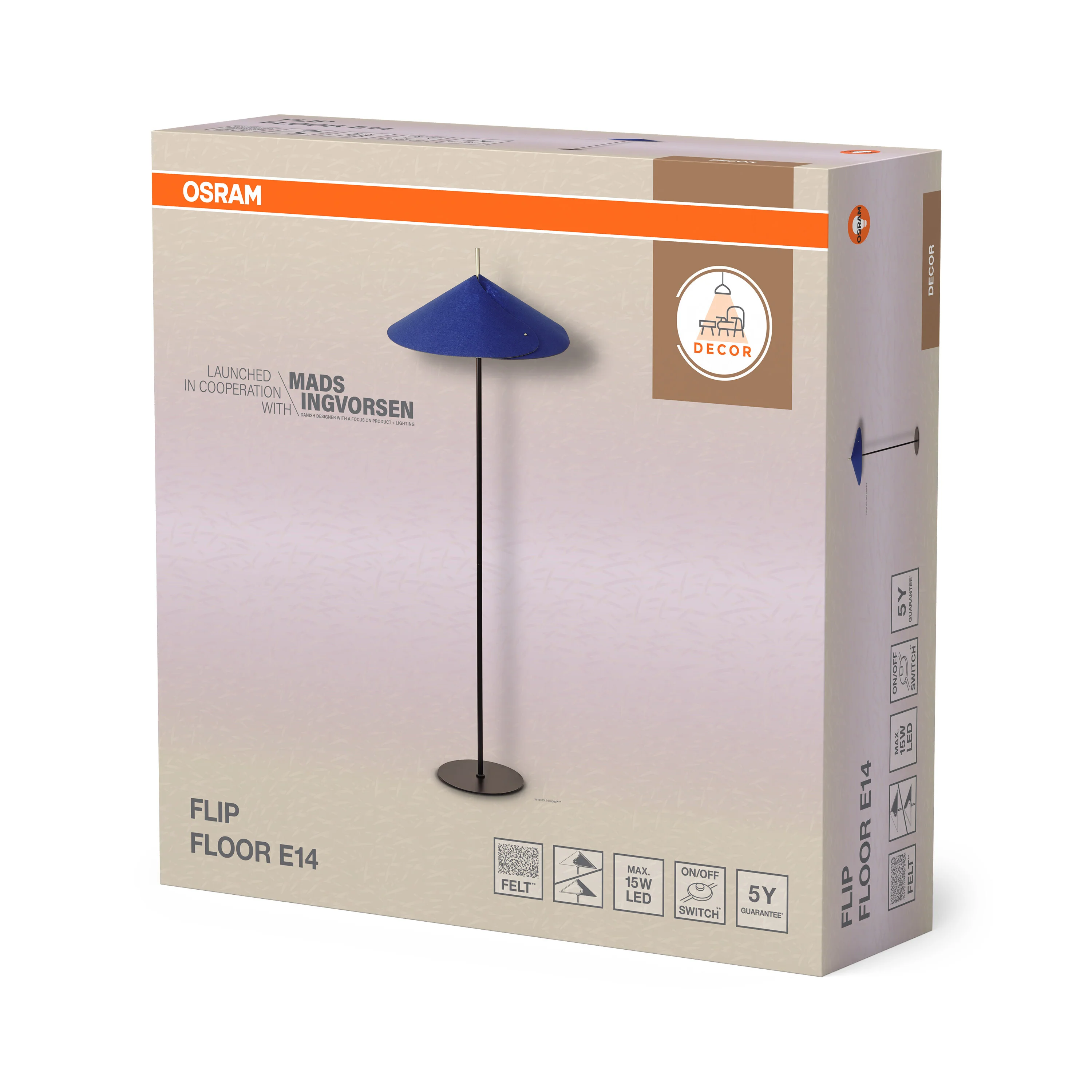 OSRAM Decor Flip Lampa stojąca E14 niebieska - Image 6