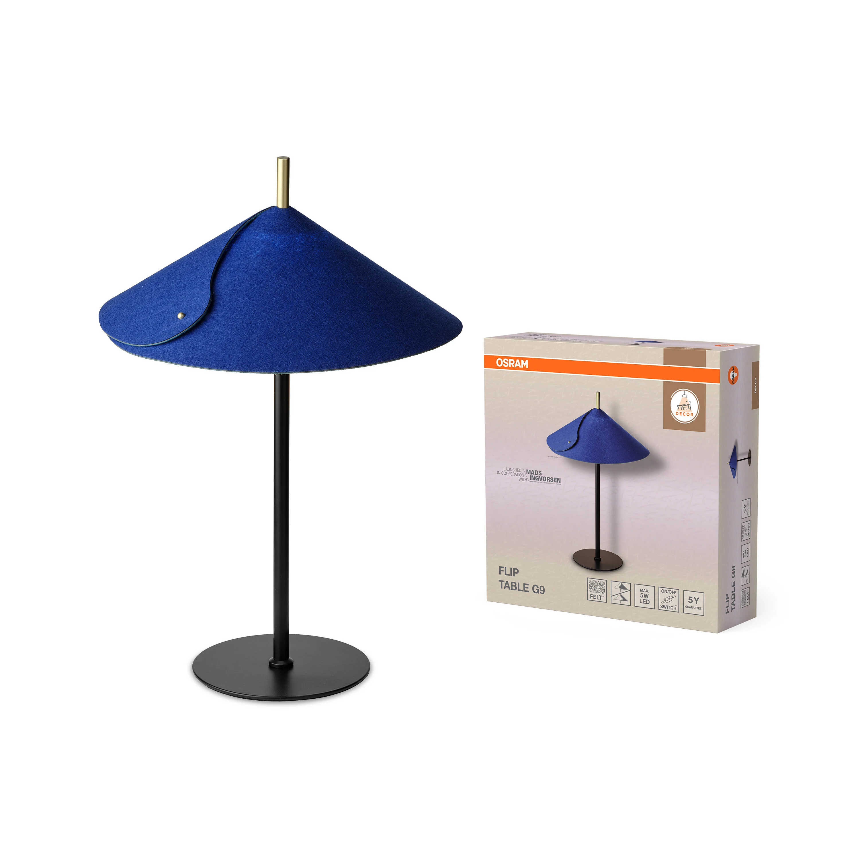 OSRAM Decor Flip Lampa stołowa G9 niebieska - Image 5