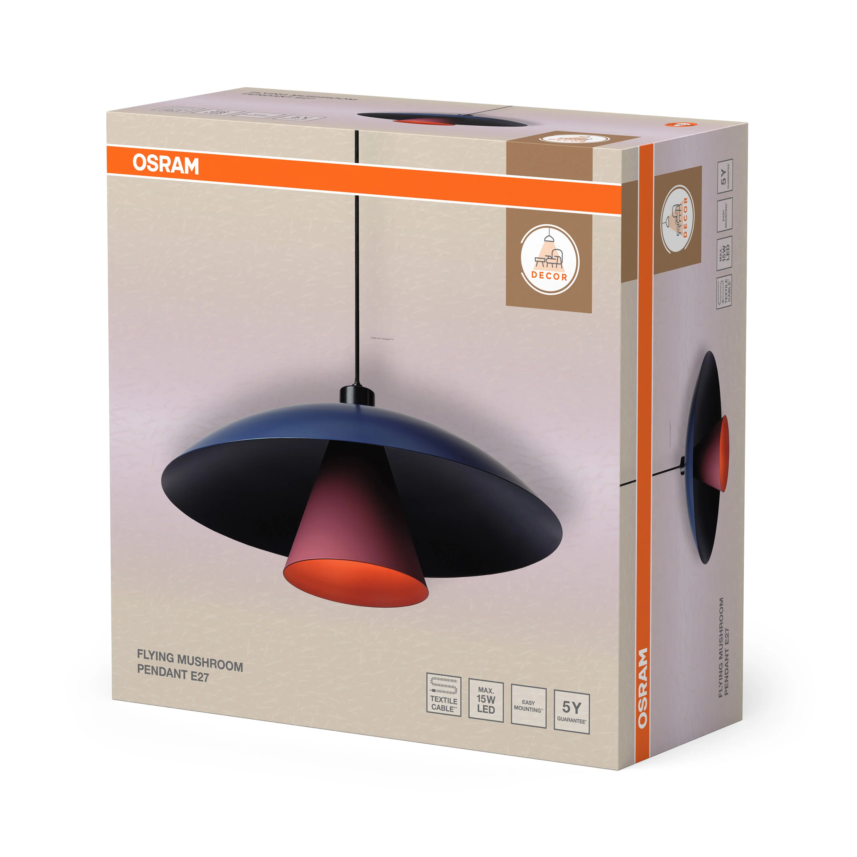OSRAM Decor Flying Mushroom Wisząca E27 niebieski - Image 6