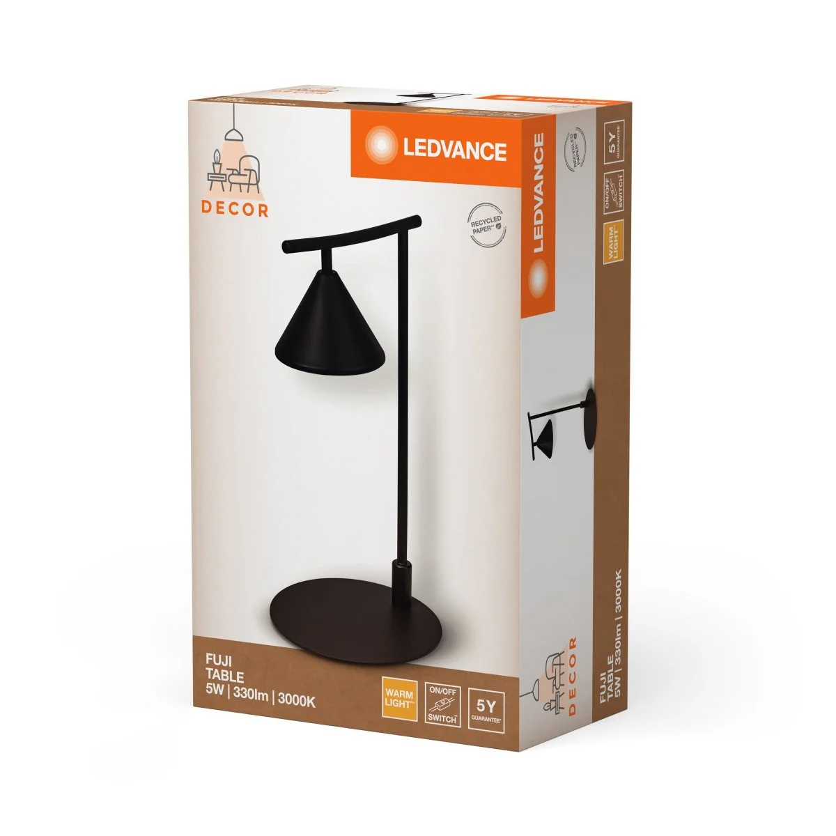 OSRAM Decor Fuji Lampa stołowa 5 W 930 czarna - Image 2