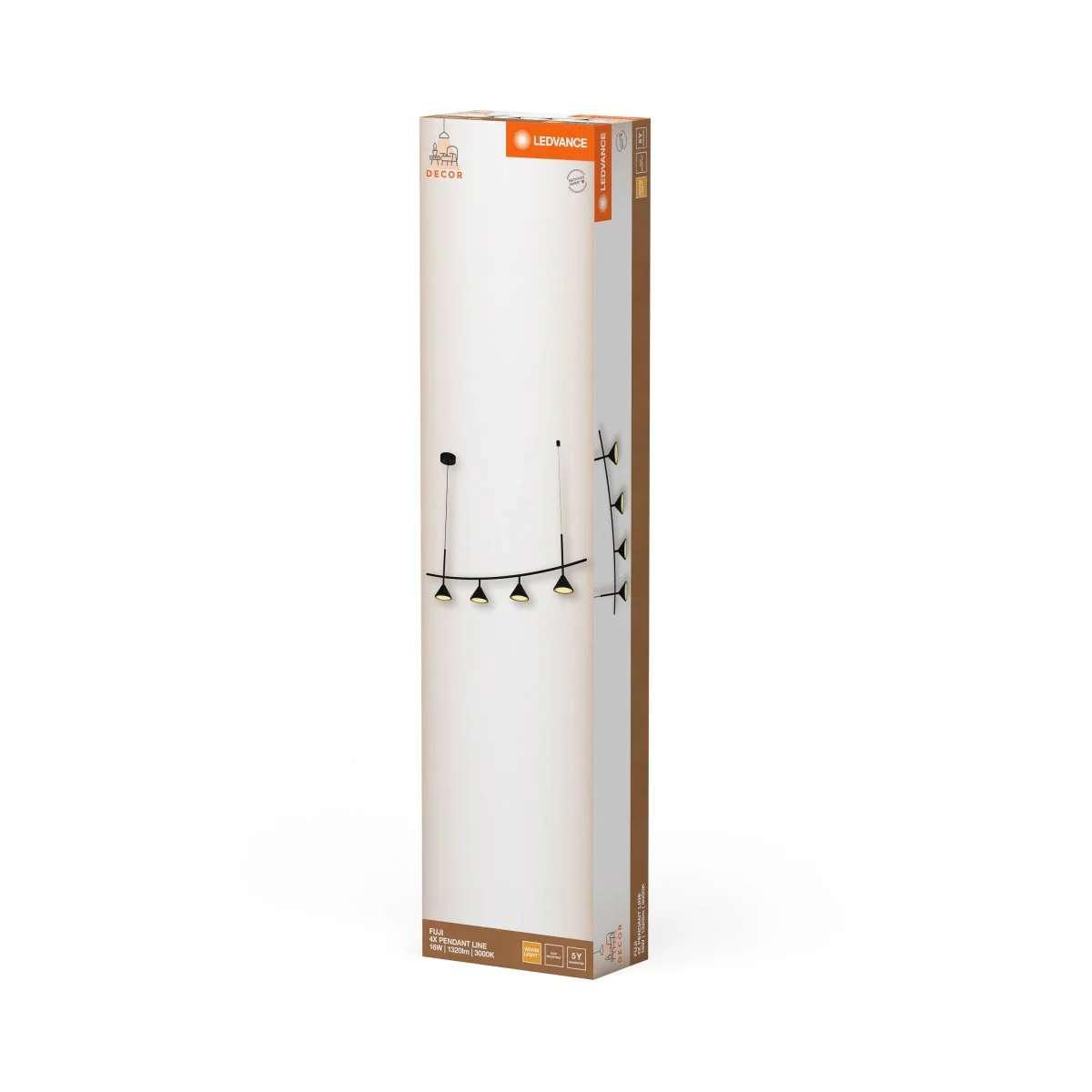 OSRAM Decor Fuji Wisząca 4× Linear 16W 930 czarny - Image 2