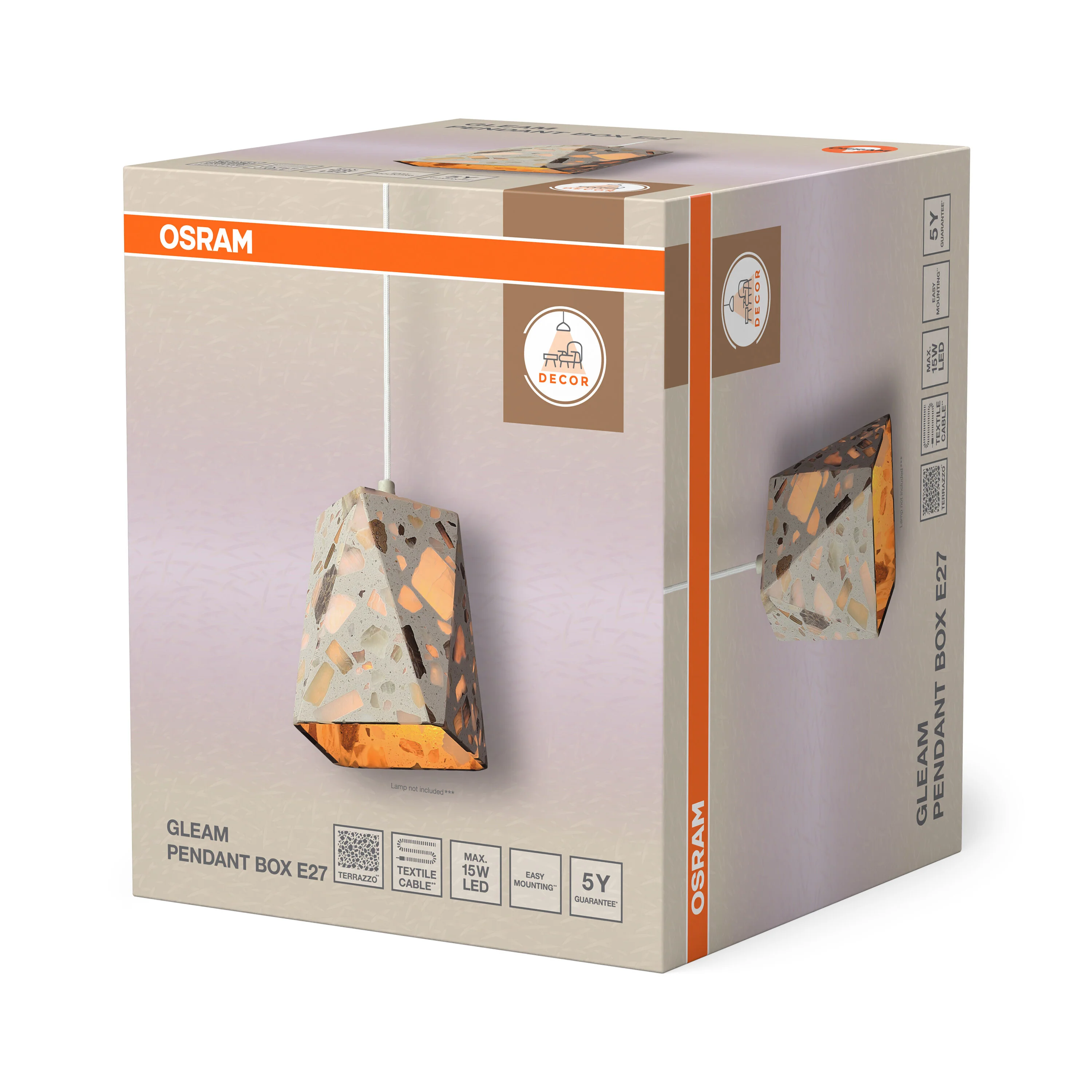 OSRAM Decor Gleam Wisząca Box E27 biały - Image 6