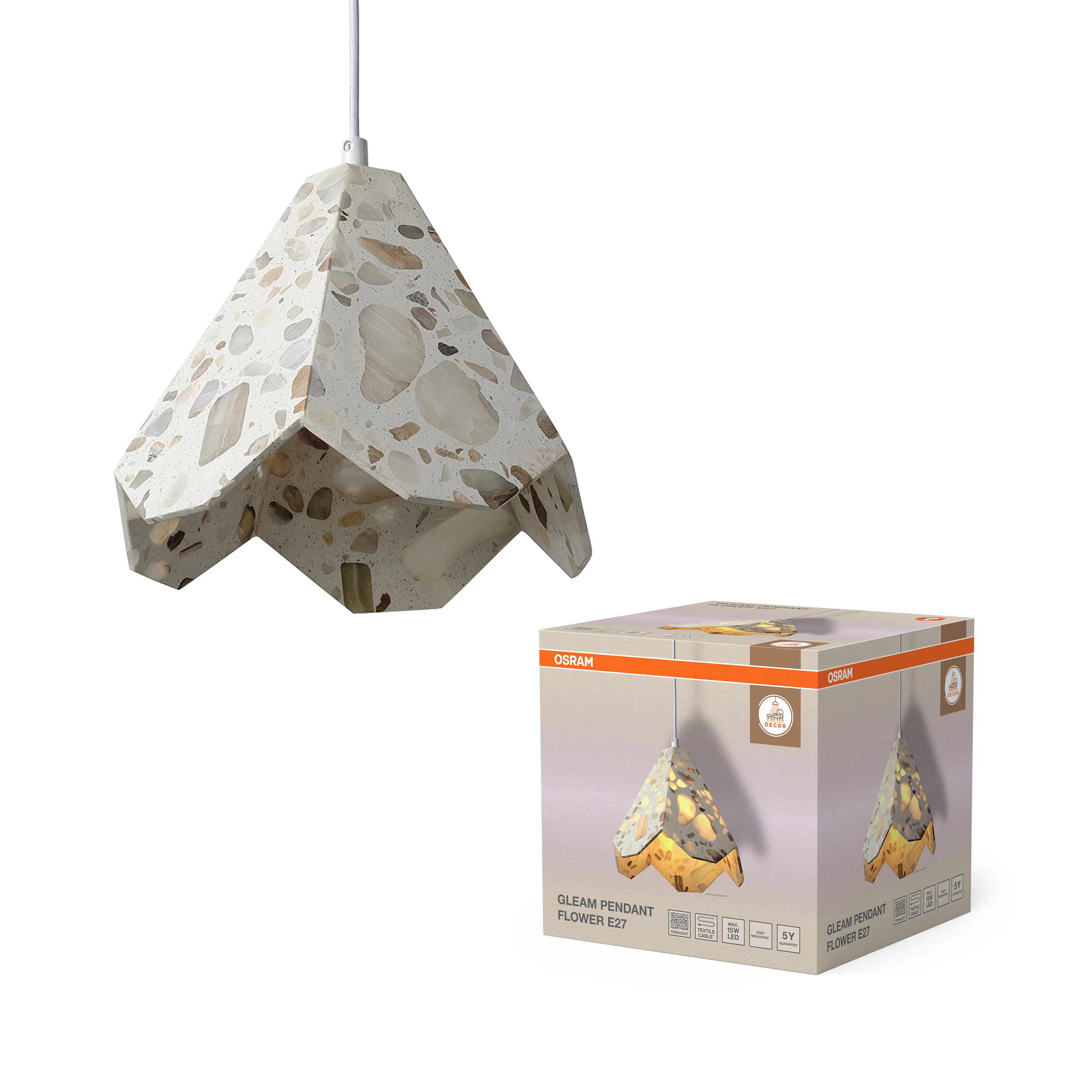 OSRAM Decor Gleam Wisząca Flower E27 biały - Image 5