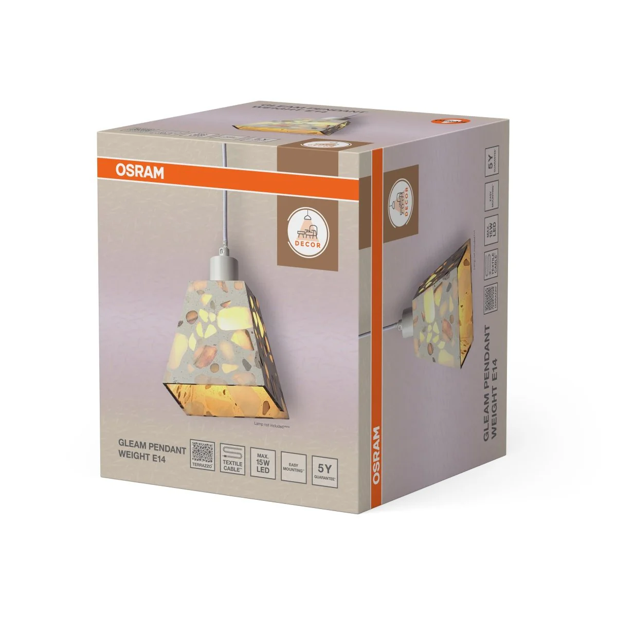 OSRAM Decor Gleam Wisząca Weight E14 biały - Image 2
