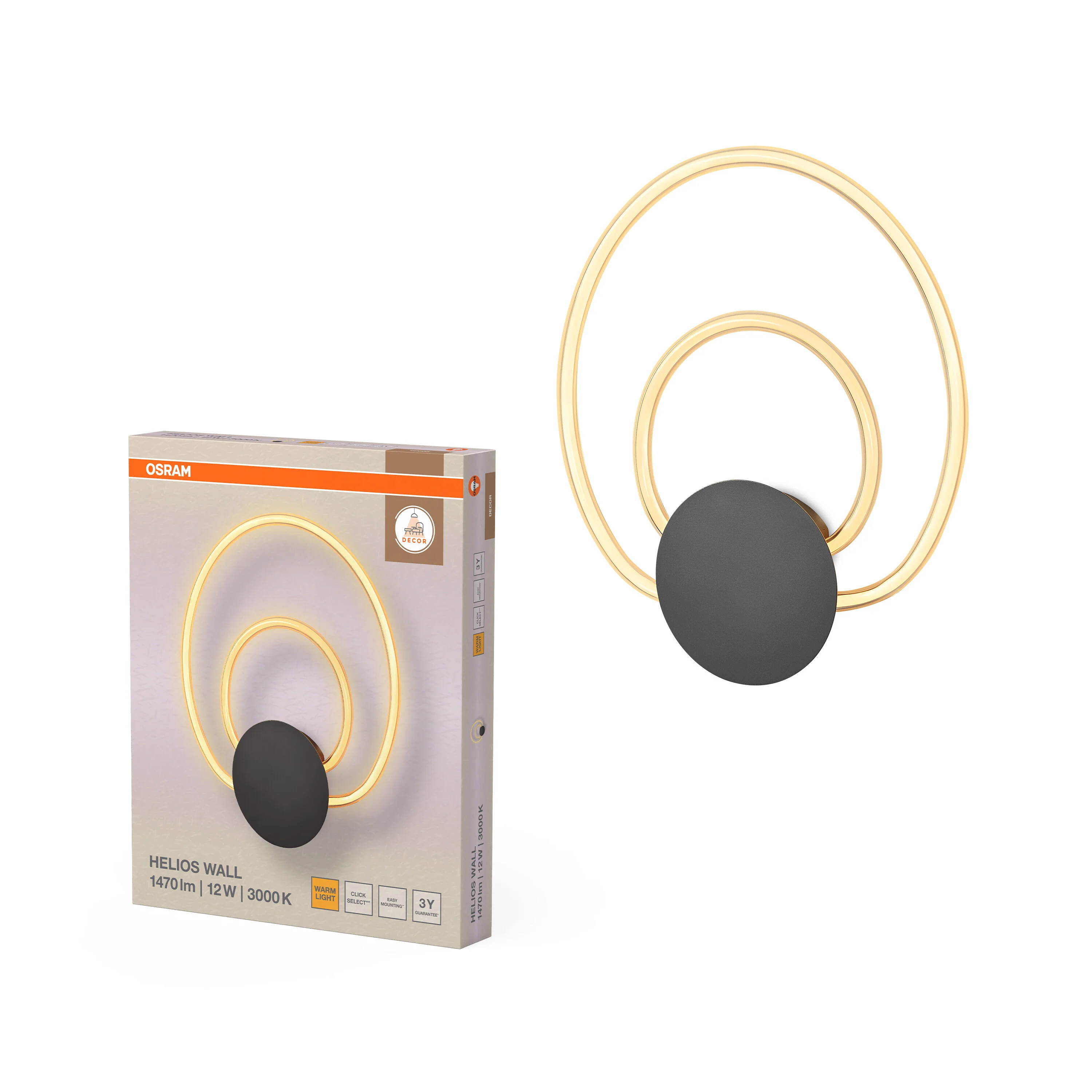 OSRAM Decor Helios Kinkiet 12W 830 Click Select Plus - Image 5