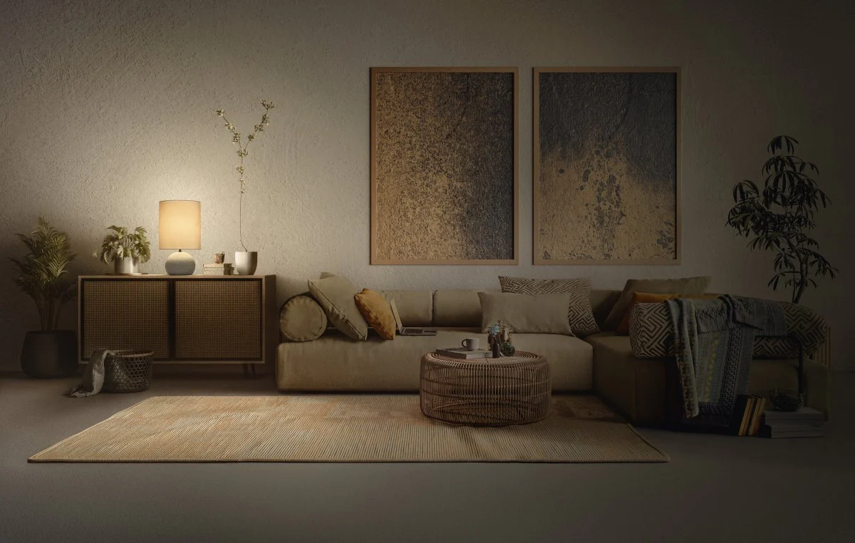 OSRAM Decor Impact lampa stołowa 1×E27 beżowo-szara - Image 5