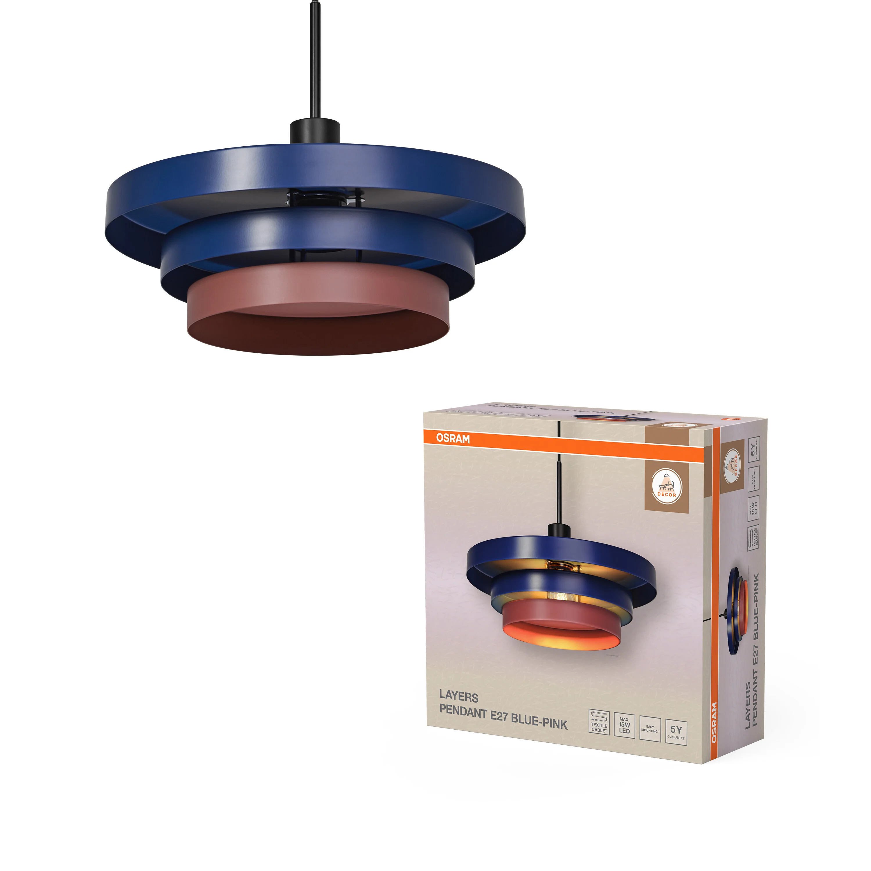OSRAM Decor Layers Wisząca E27 Blue Edition - Image 5