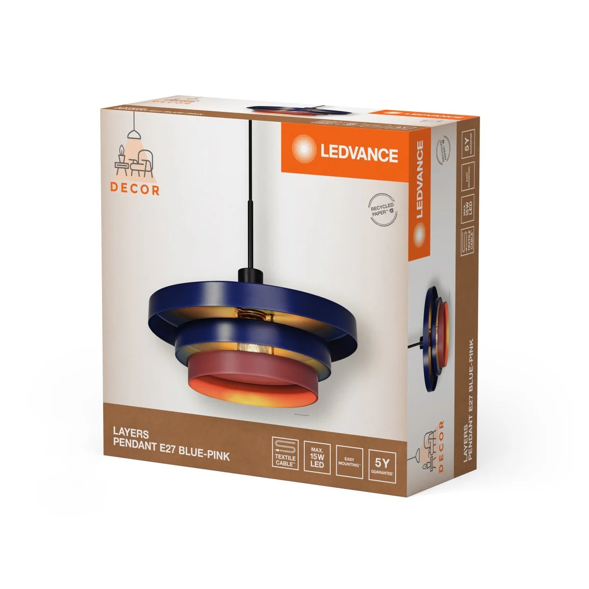 OSRAM Decor Layers Wisząca E27 zielony - Image 2