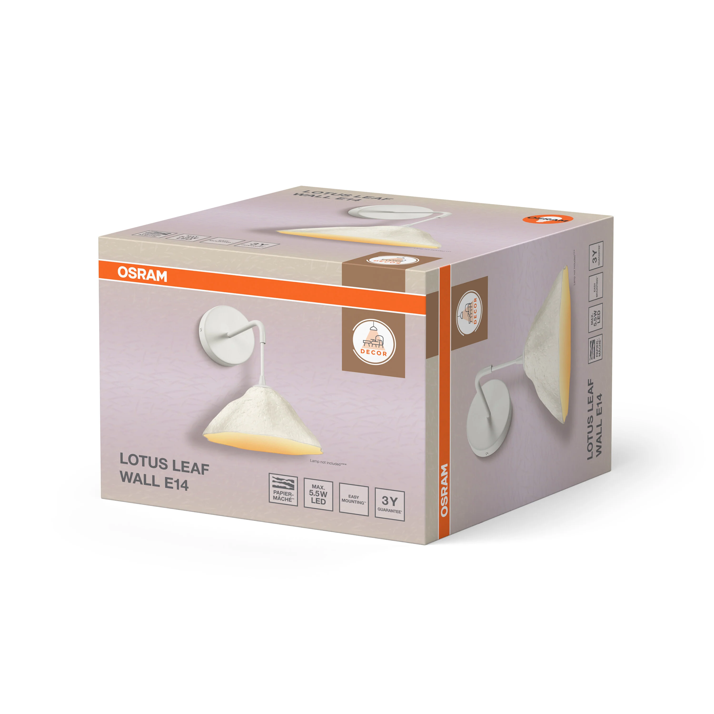 OSRAM Decor Lotus Leaf Kinkiet E14 biały mat - Image 6