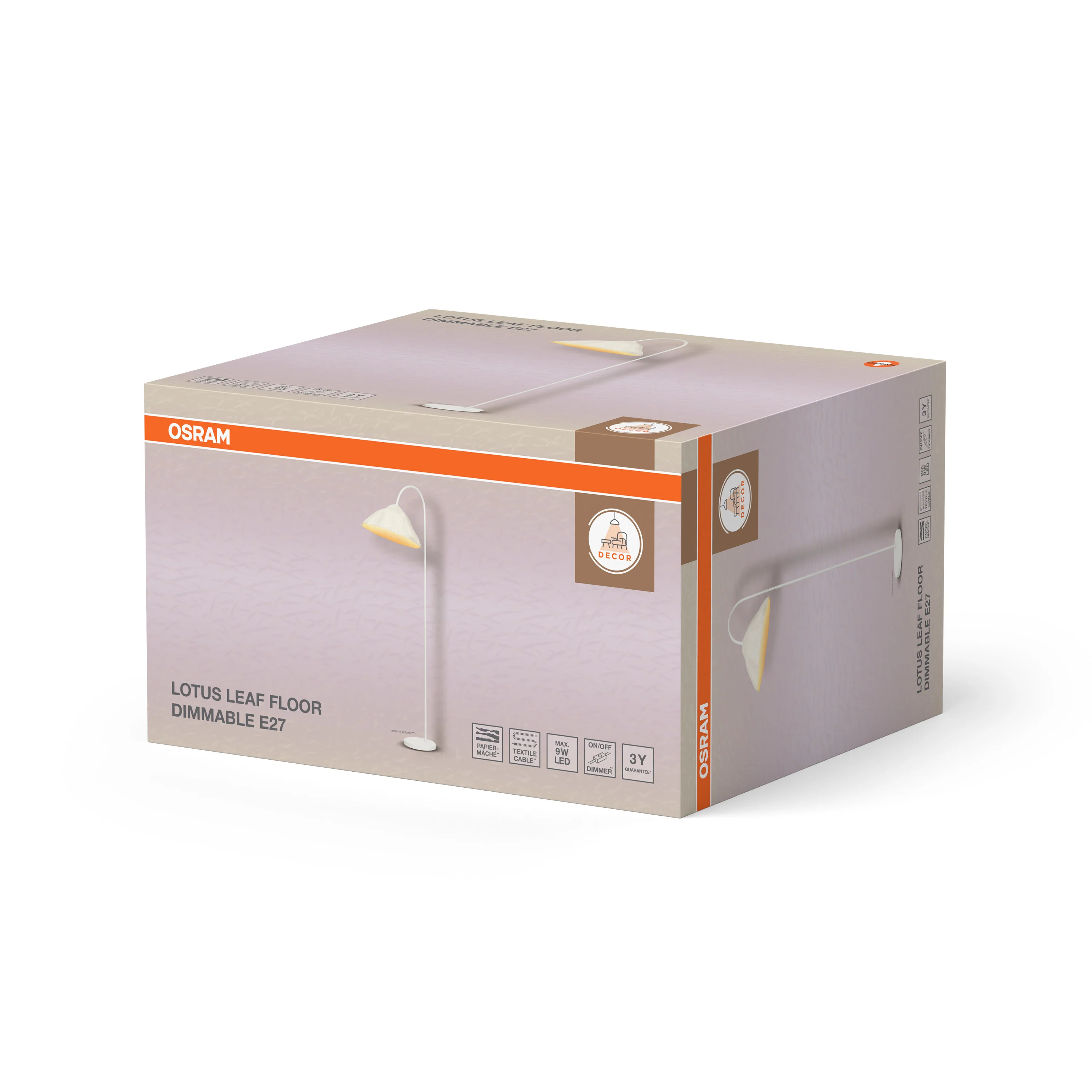 OSRAM Decor Lotus Leaf Lampa stojąca E27 DIM biała - Image 6