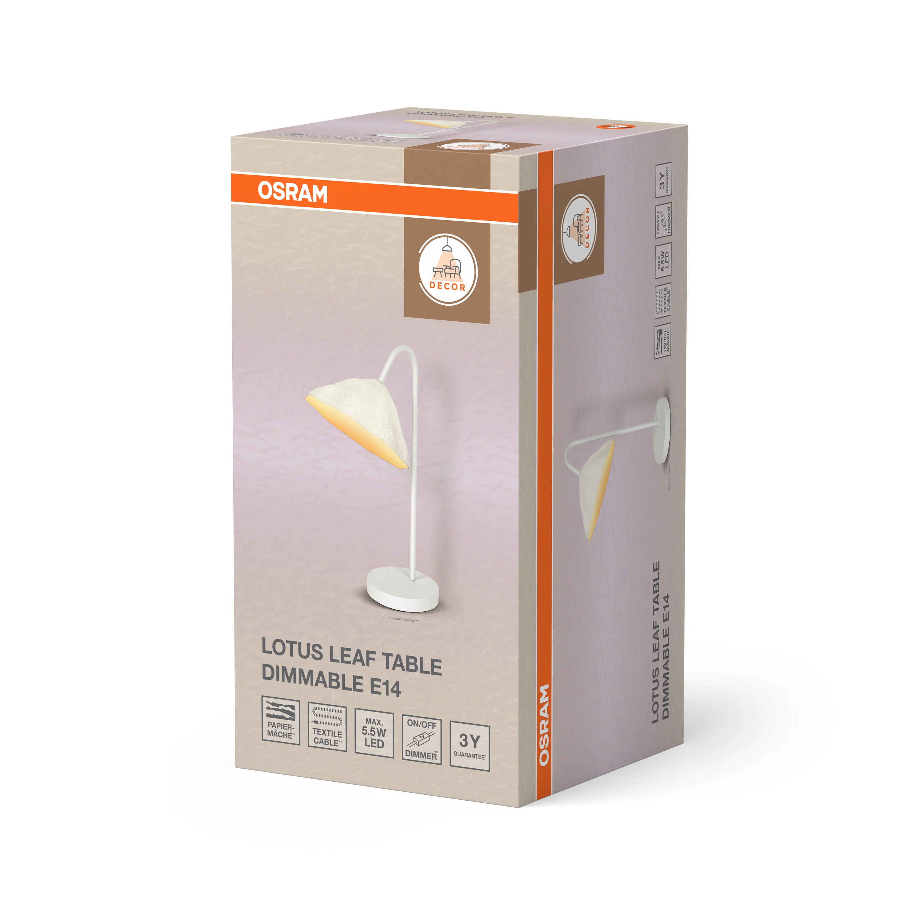 OSRAM Decor Lotus Leaf Lampa stołowa E14 DIM  biała - Image 6