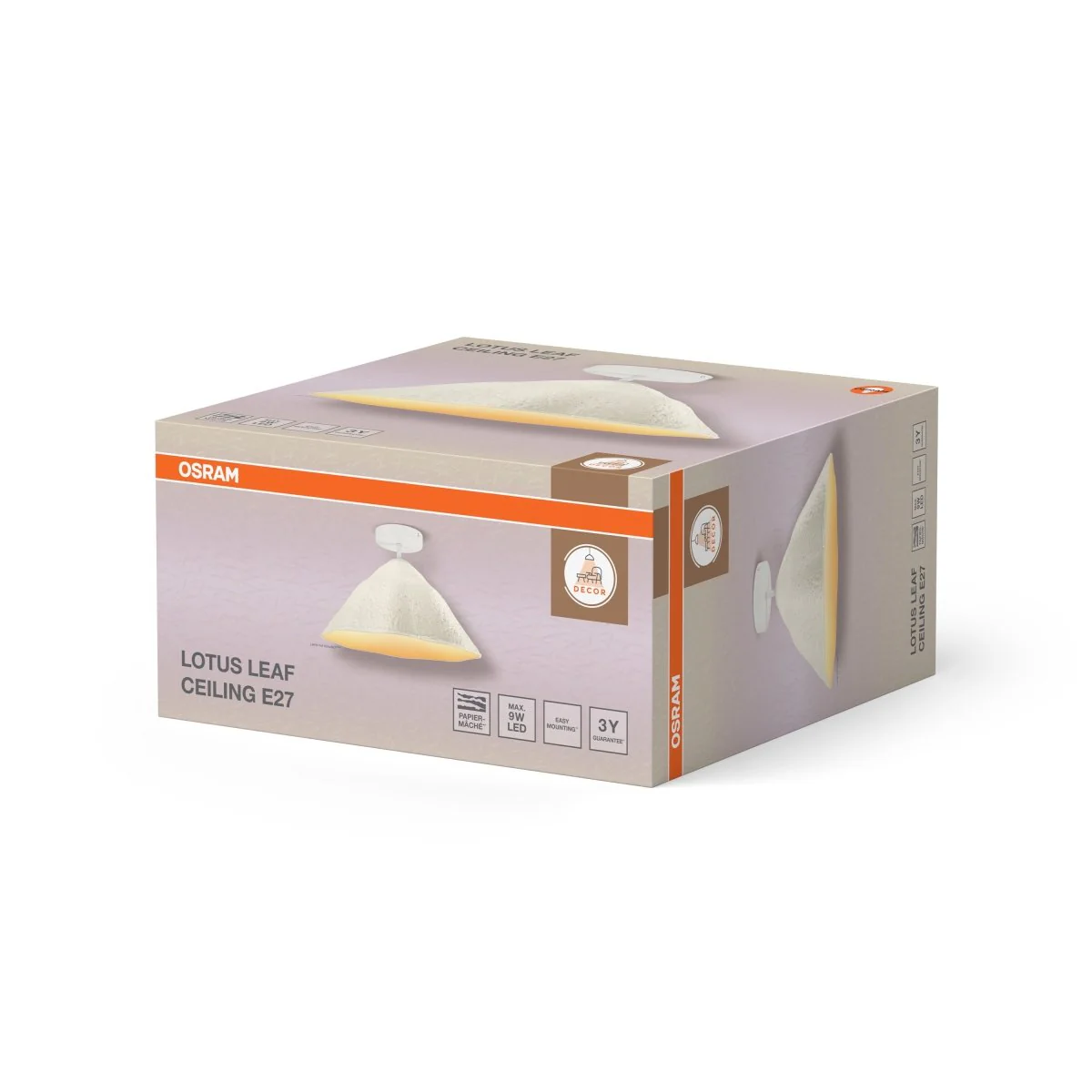 OSRAM Decor Lotus Leaf Plafon E27 biały połysk - Image 2