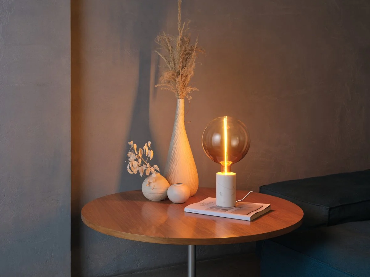 OSRAM Decor Marble Base Lampa stołowa DIM E27 biała - Image 4