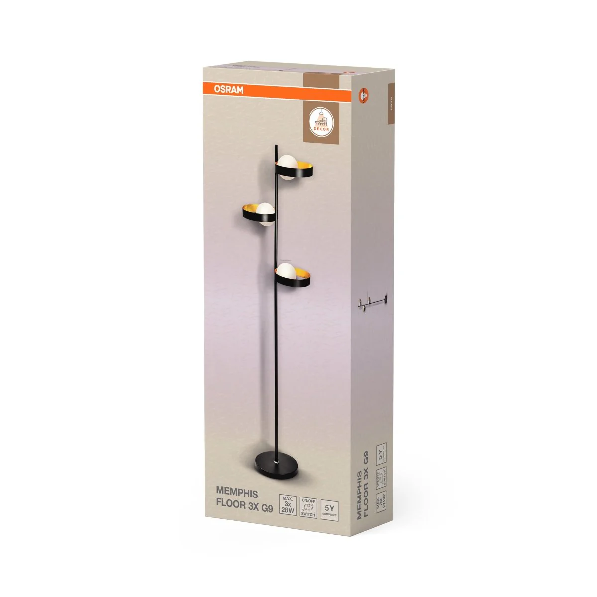 OSRAM Decor Memphis Lampa stojąca 3 x G9 - Image 2