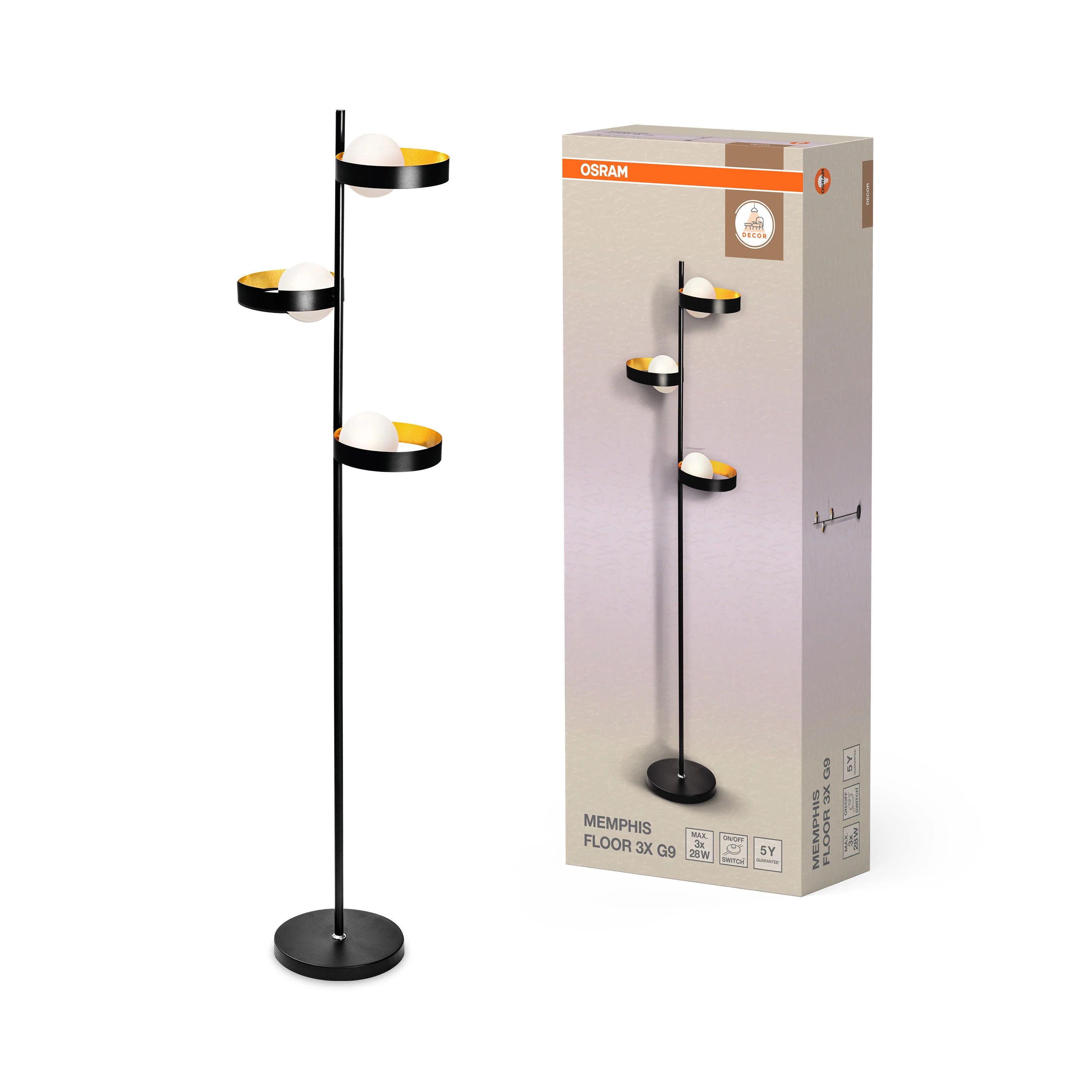 OSRAM Decor Memphis Lampa stojąca 3 x G9 - Image 6