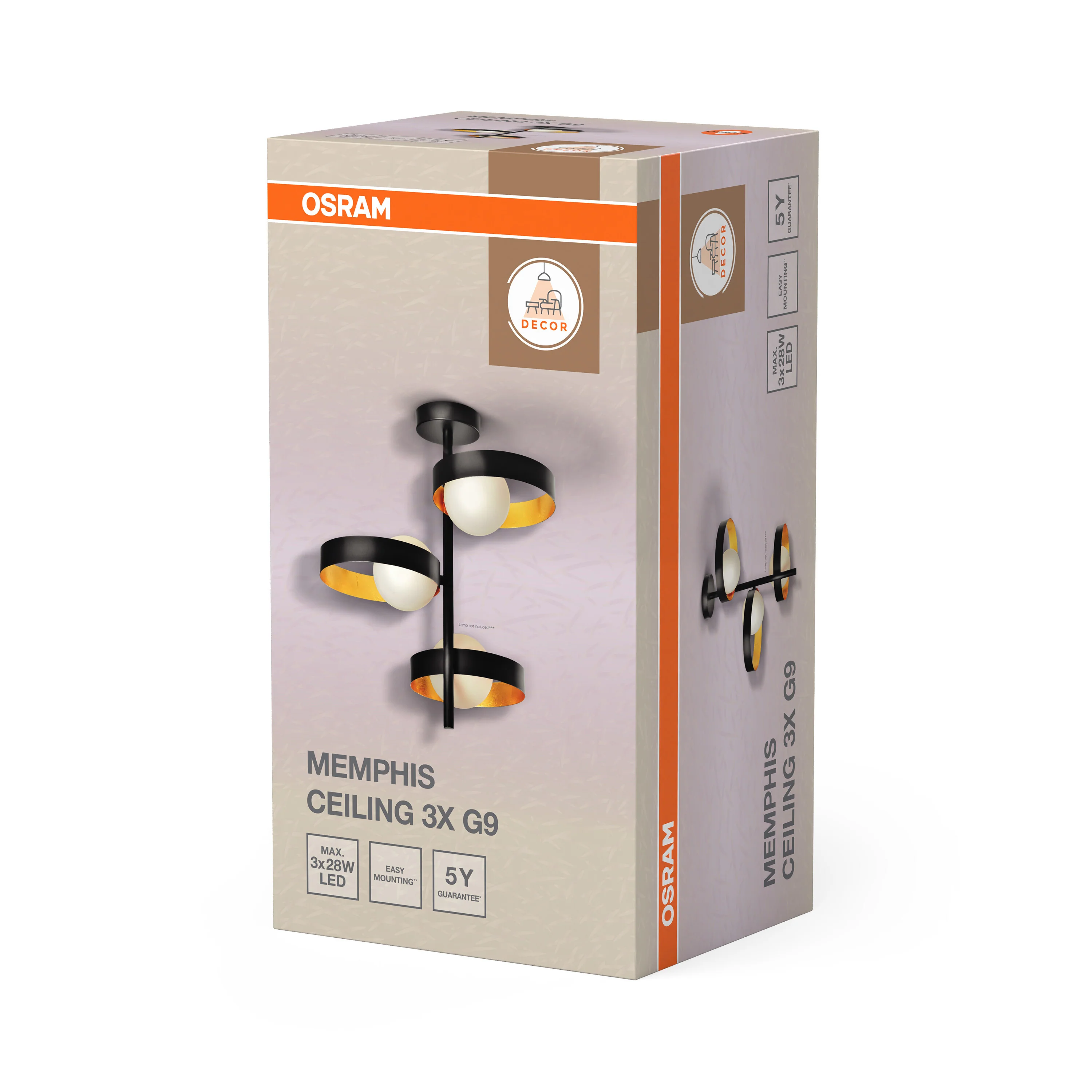 OSRAM Decor Memphis Plafon 3 x G9 - Image 7