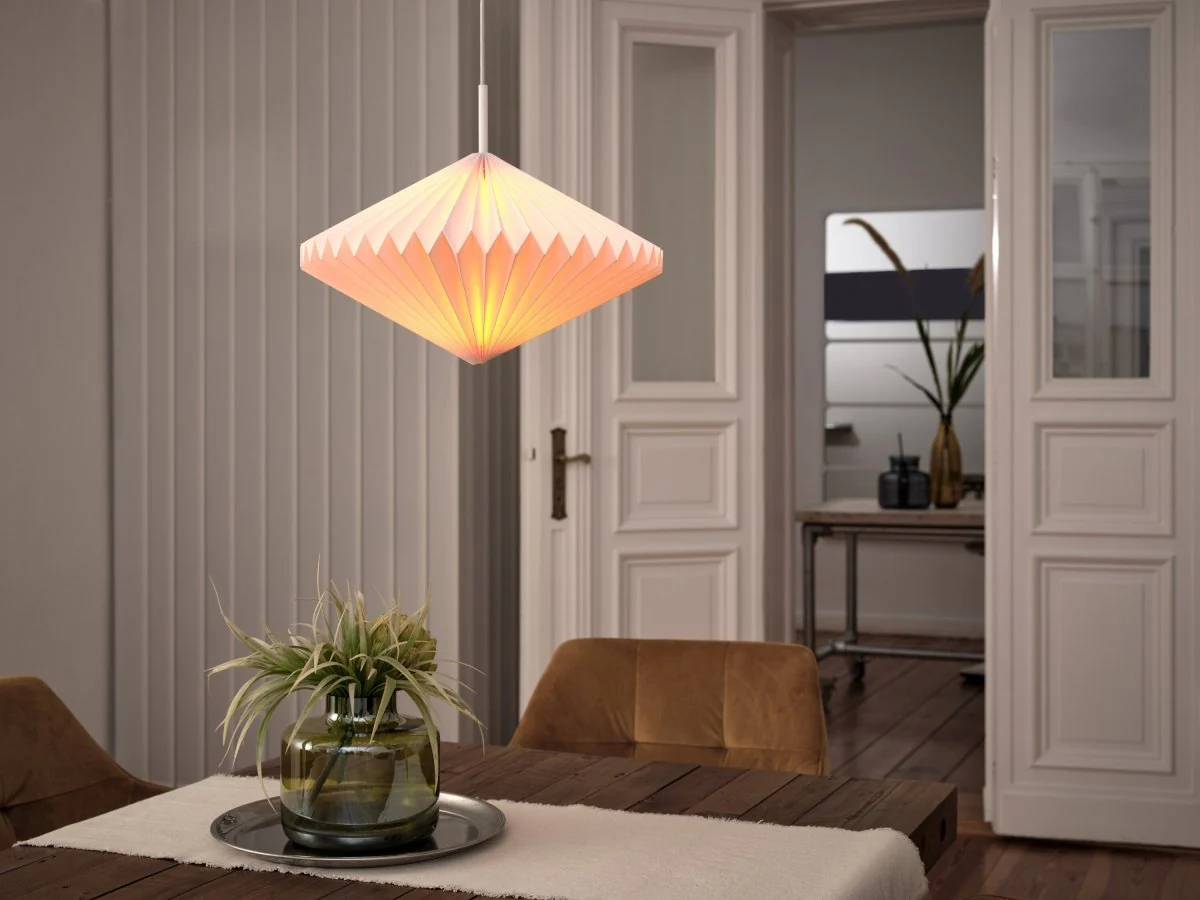 OSRAM Decor Paper Lantern Diamond Wisząca E27 biały - Image 4